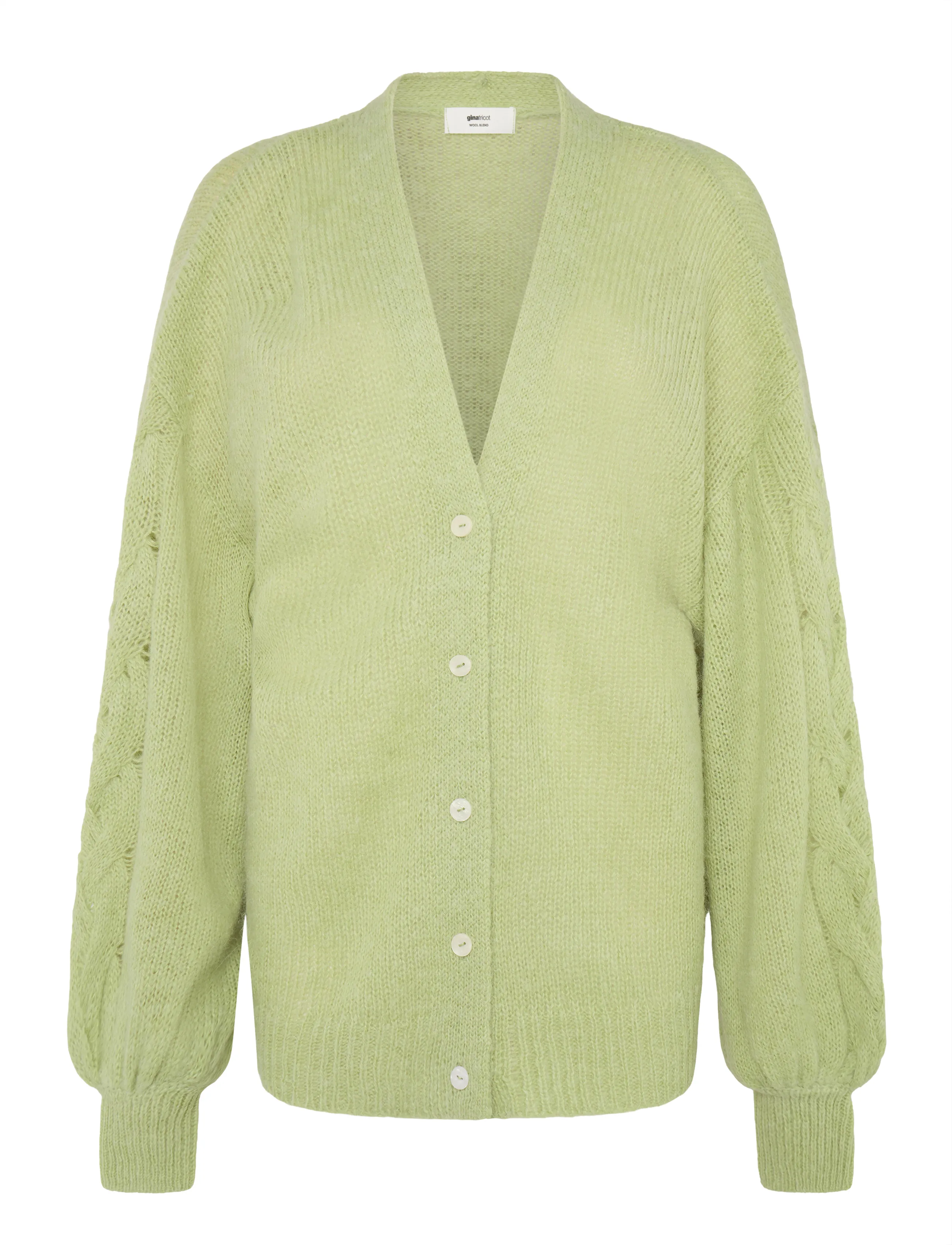 Gina Tricot Chunky knitted cardigan - Gina Tricot - WINTER PEAR / green
