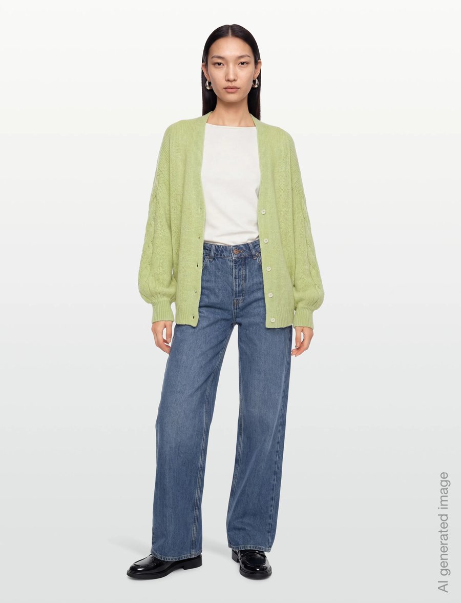 Gina Tricot - Chunky knitted cardigan - strickjacken - winter pear - 0