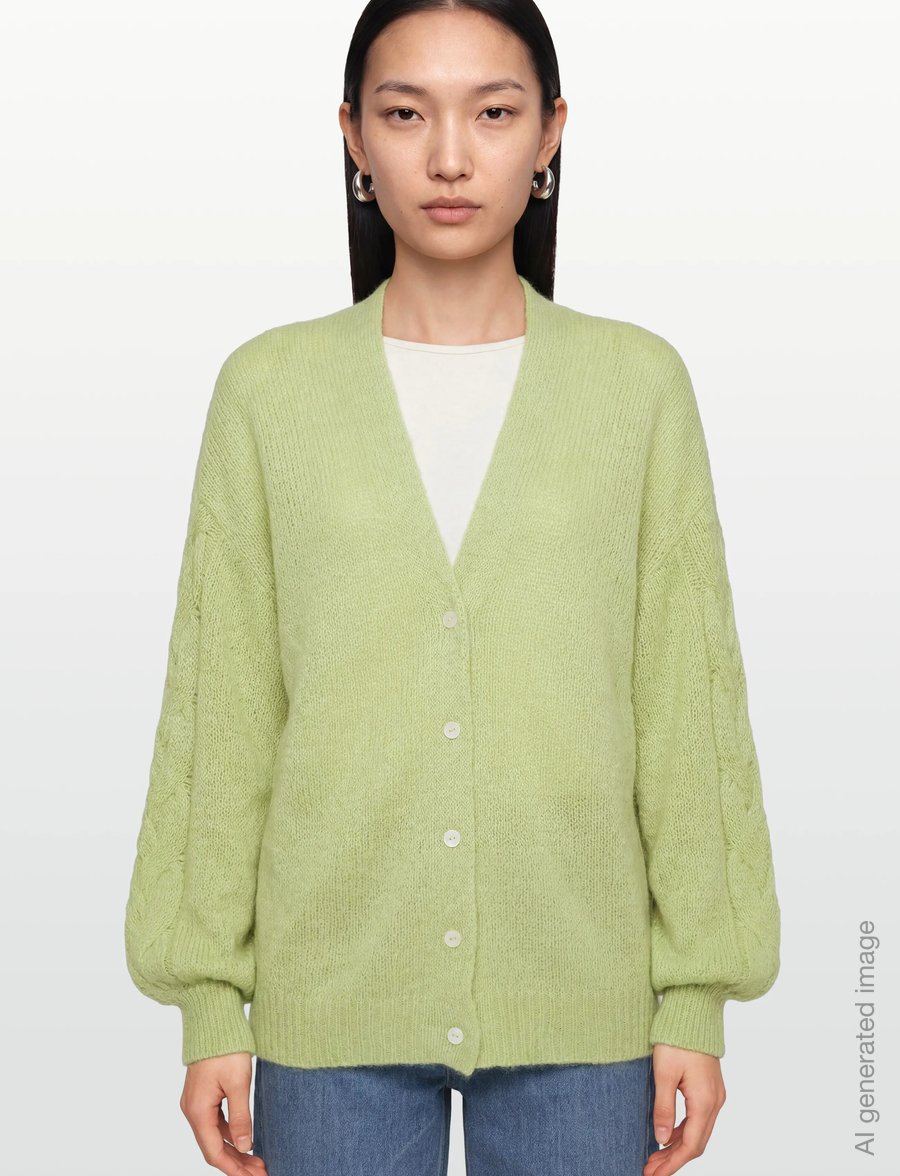 Gina Tricot - Chunky knitted cardigan - strickjacken - winter pear - 4