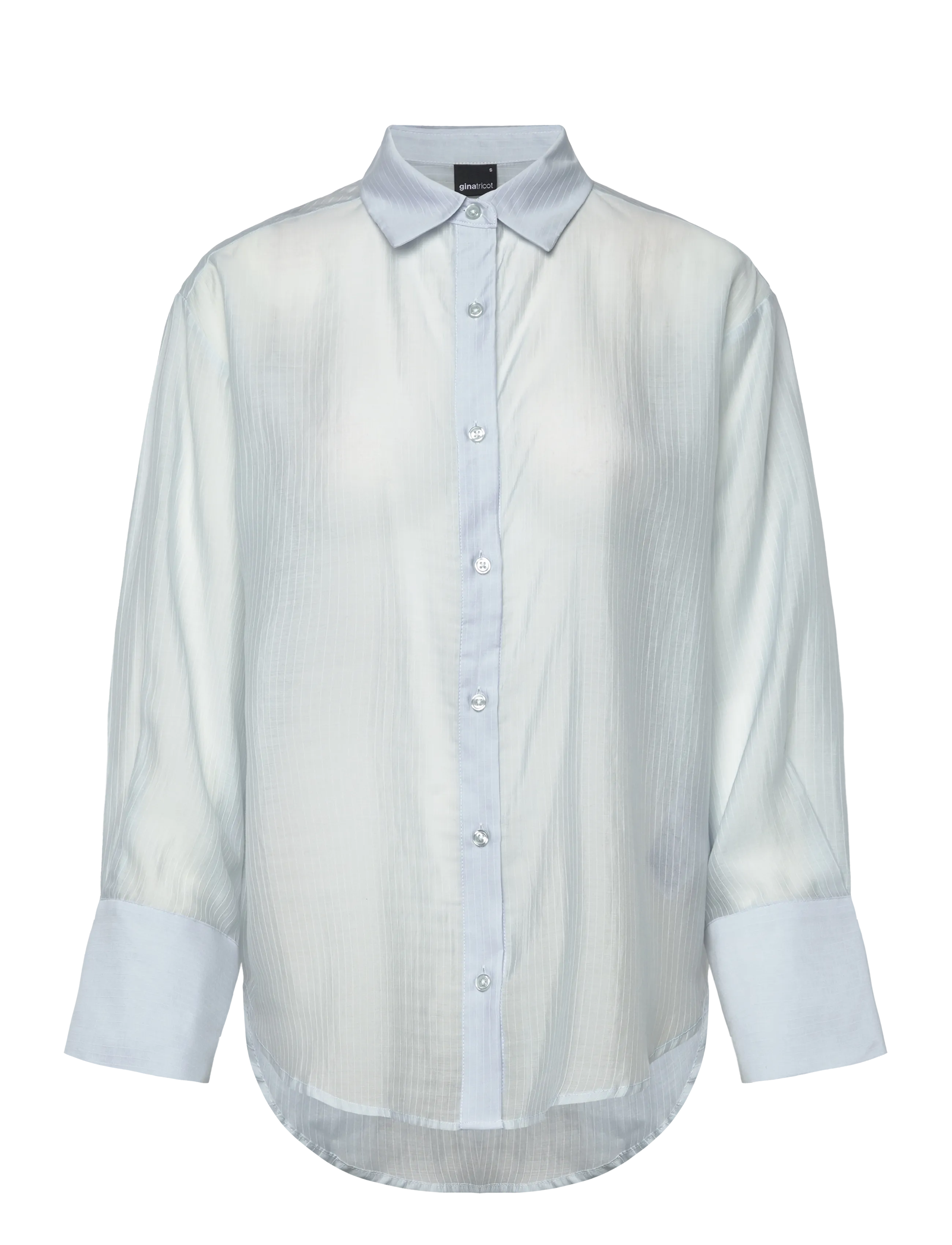 Gina Tricot Sheer shirt - Transitional Layering - BLUE/STRIPE (5244) / blue