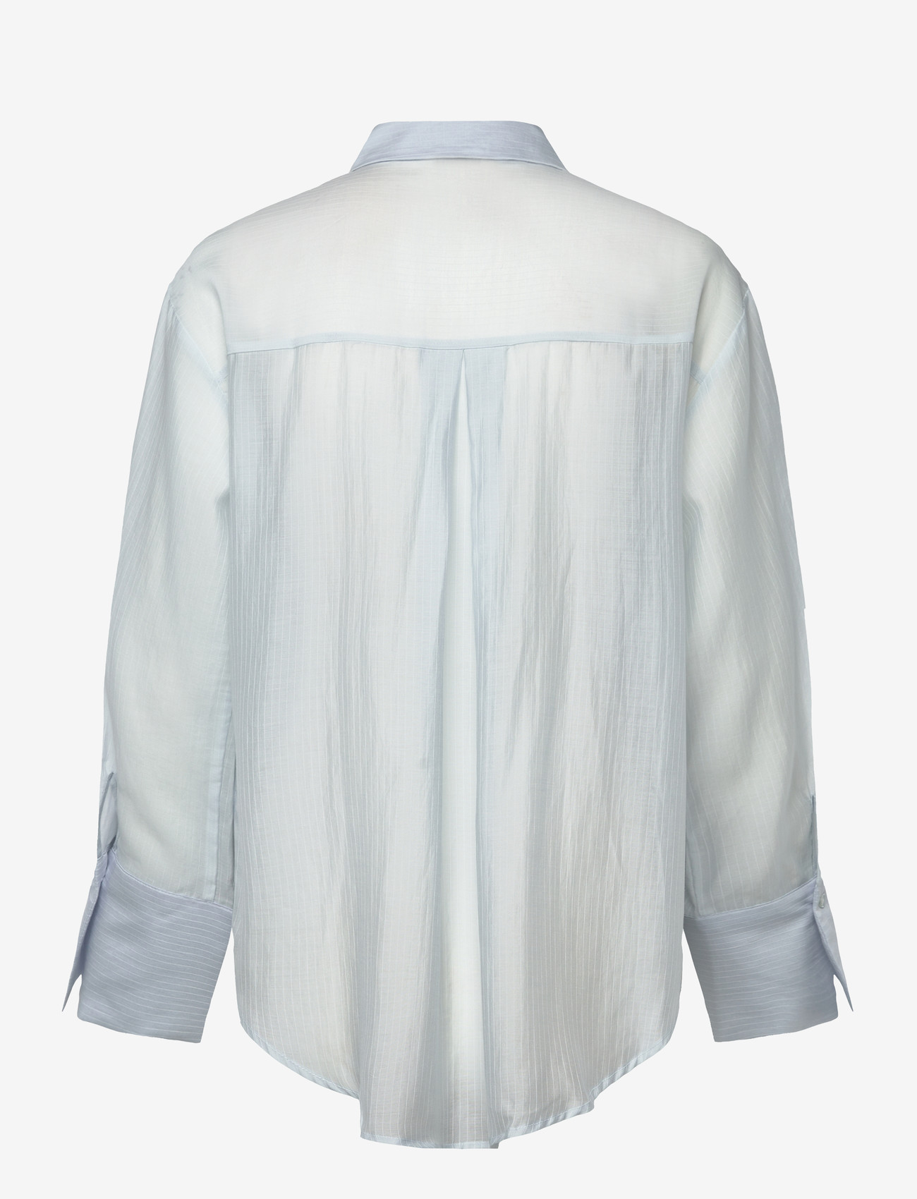 Gina Tricot - Sheer shirt - langærmede skjorter - blue/stripe (5244) - 2