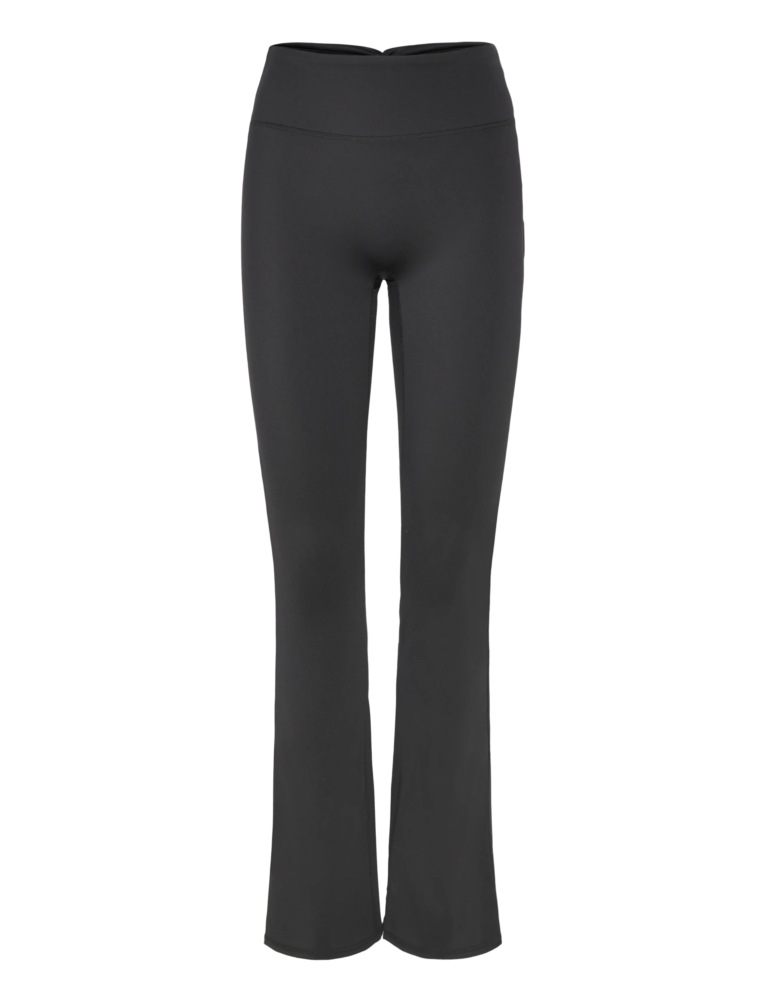 Gina Tricot Ruched flare yoga tights - Verryttelyhousut - BLACK (9000) / black