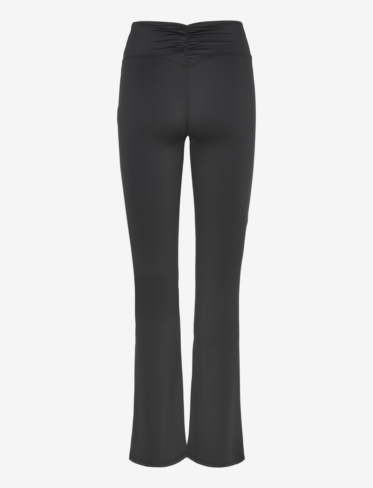 Gina Tricot - Ruched flare yoga tights - fashion trends - black (9000) - 1