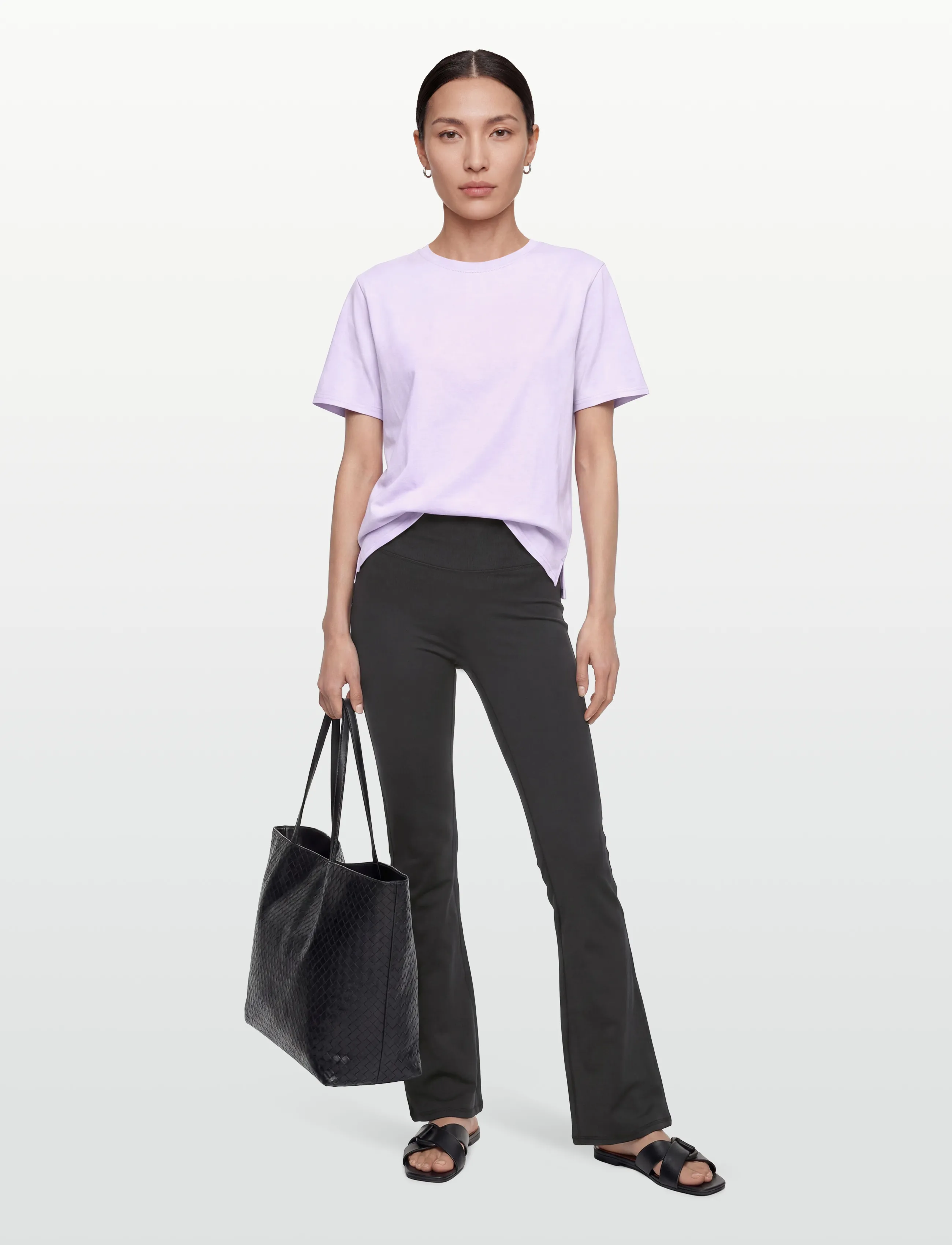 Gina Tricot - Ruched flare yoga tights - black (9000) - 0