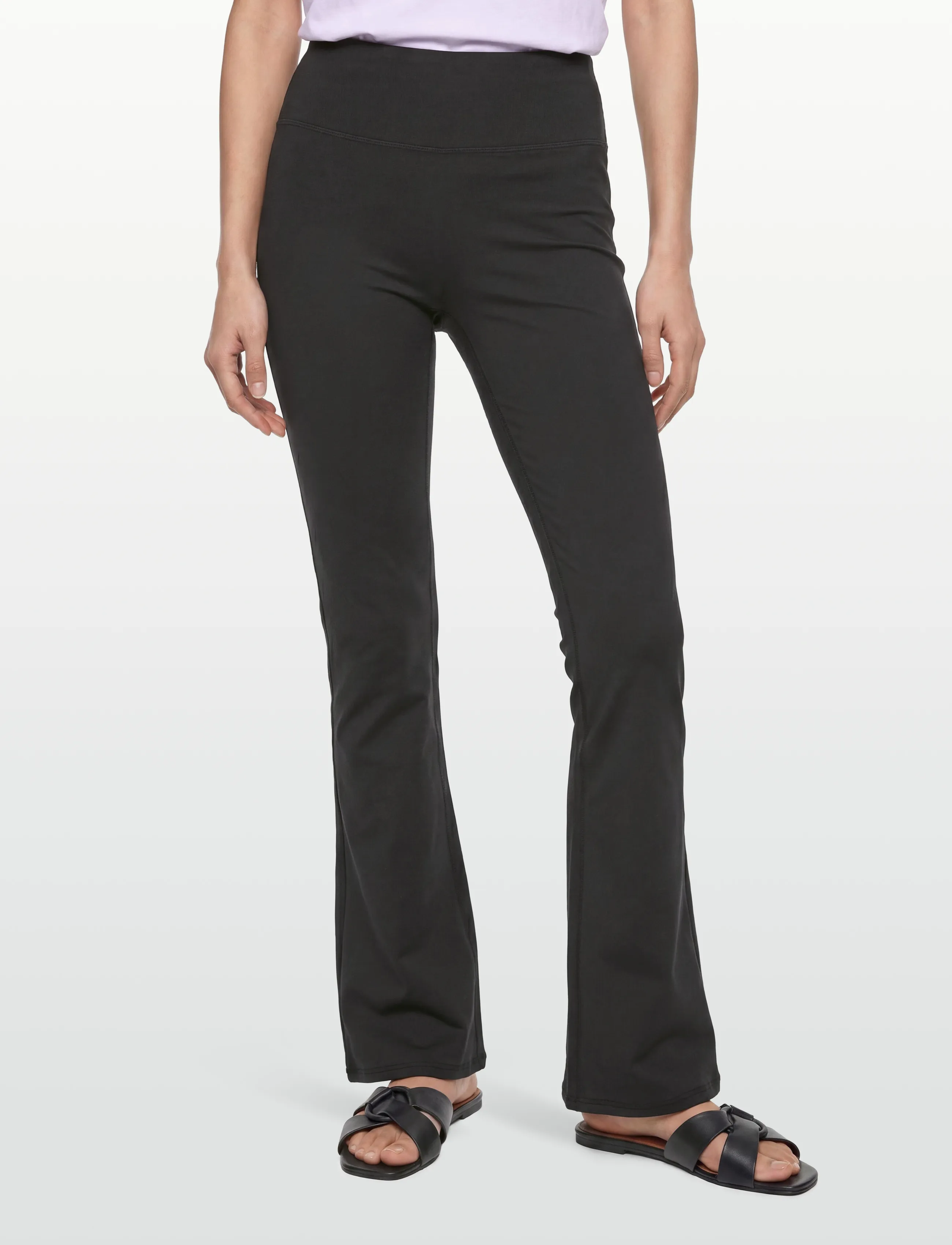 Gina Tricot - Ruched flare yoga tights - black (9000) - 3