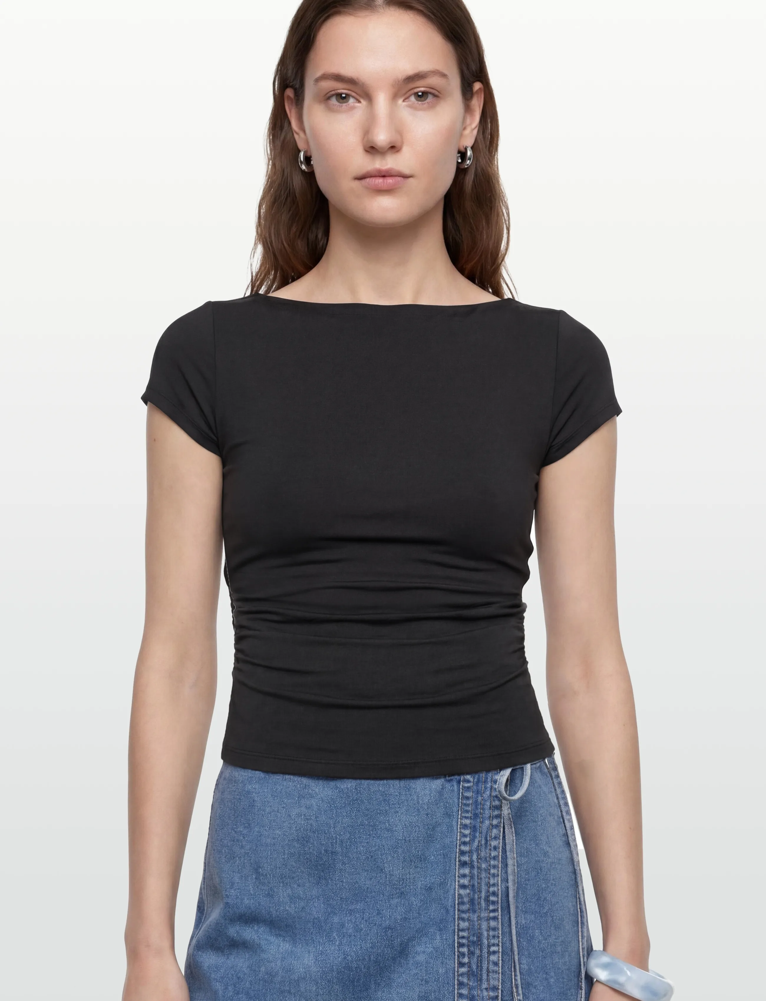 Gina Tricot - Scooped back yoga top - black (9000) - 3