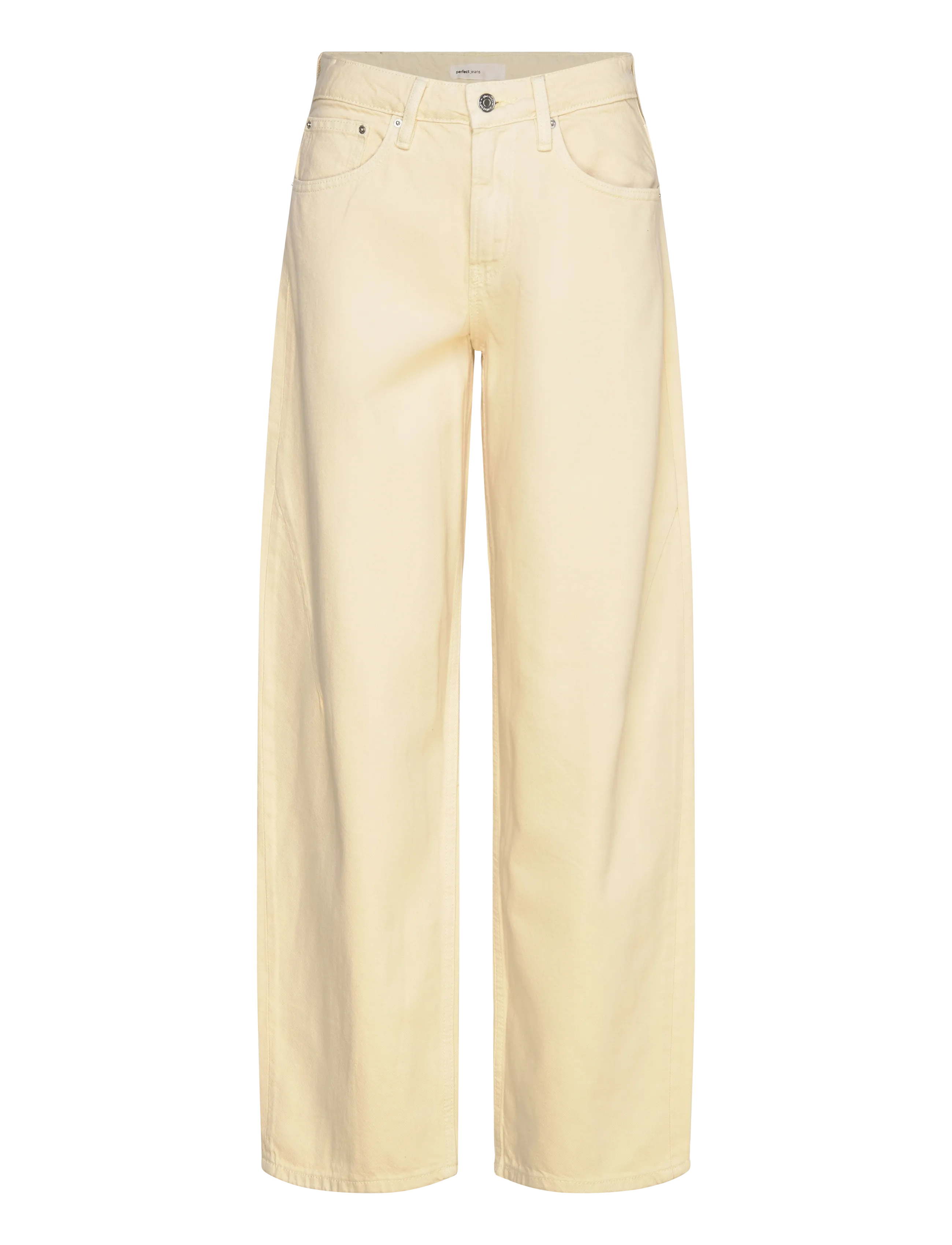 Gina Tricot - Baggy-crush jeans - pantalons larges - butter yellow (2076) - 1