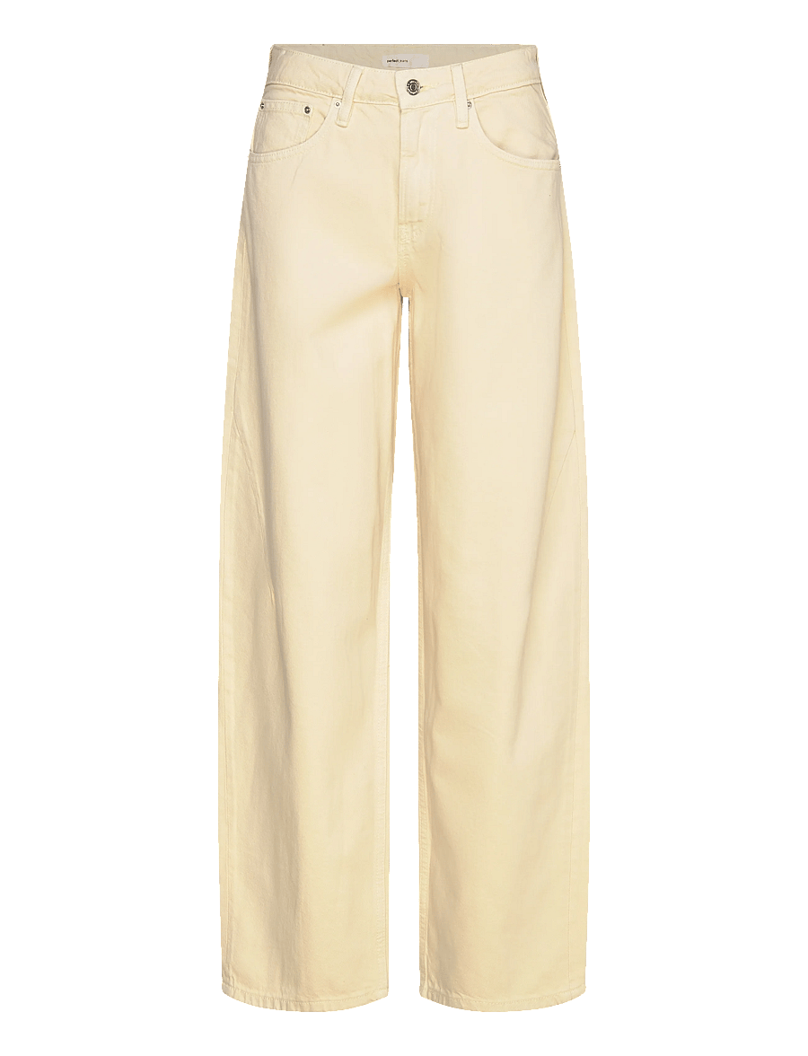 Gina Tricot - Baggy-crush jeans - pantalons larges - butter yellow (2076) - 1