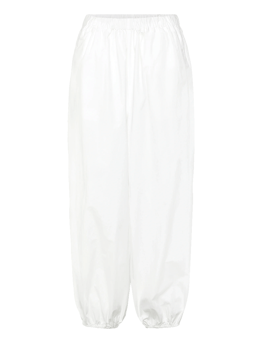 Gina Tricot - Mid waist balloon trousers - hosen mit geradem bein - white (1000) - 1
