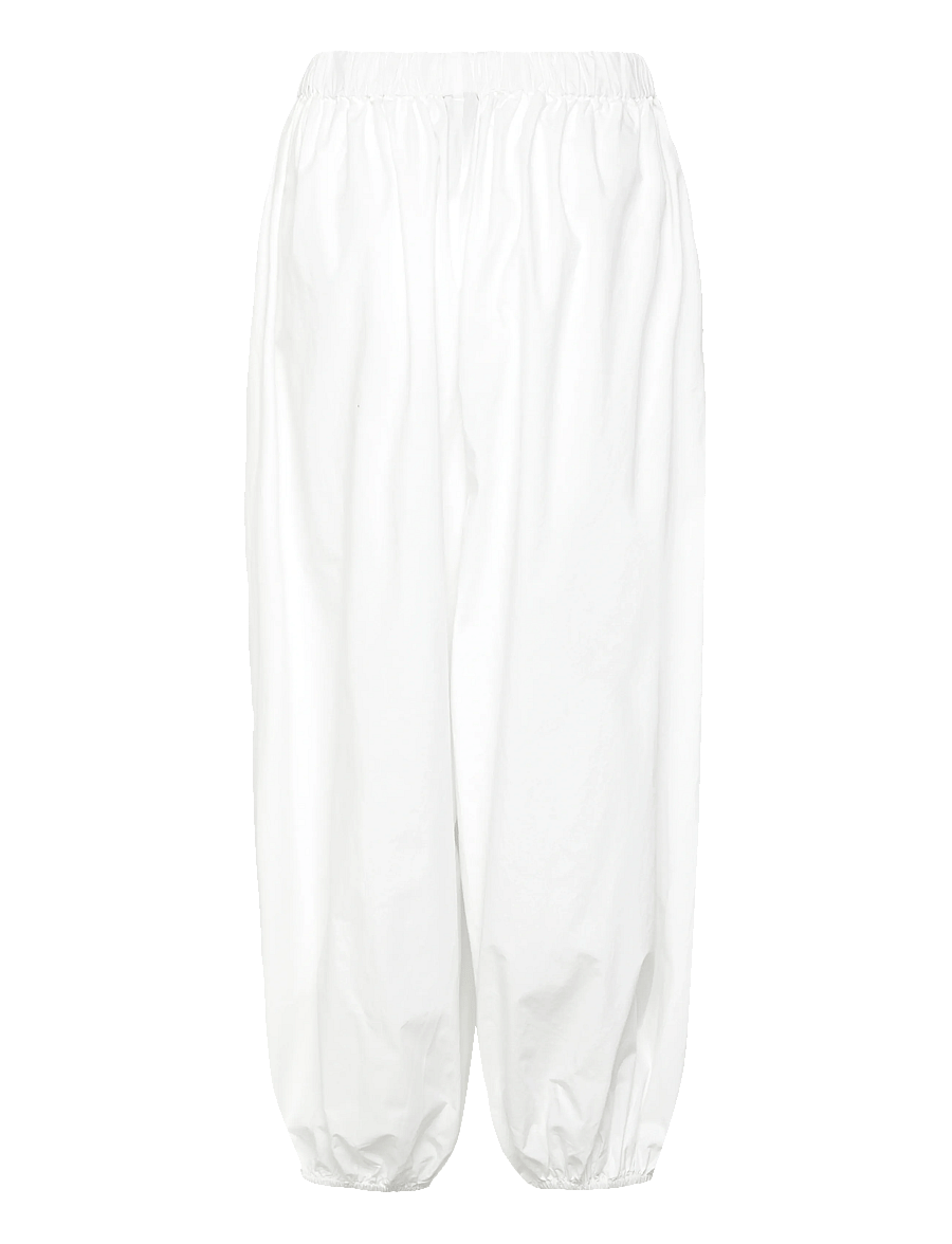 Gina Tricot - Mid waist balloon trousers - hosen mit geradem bein - white (1000) - 2