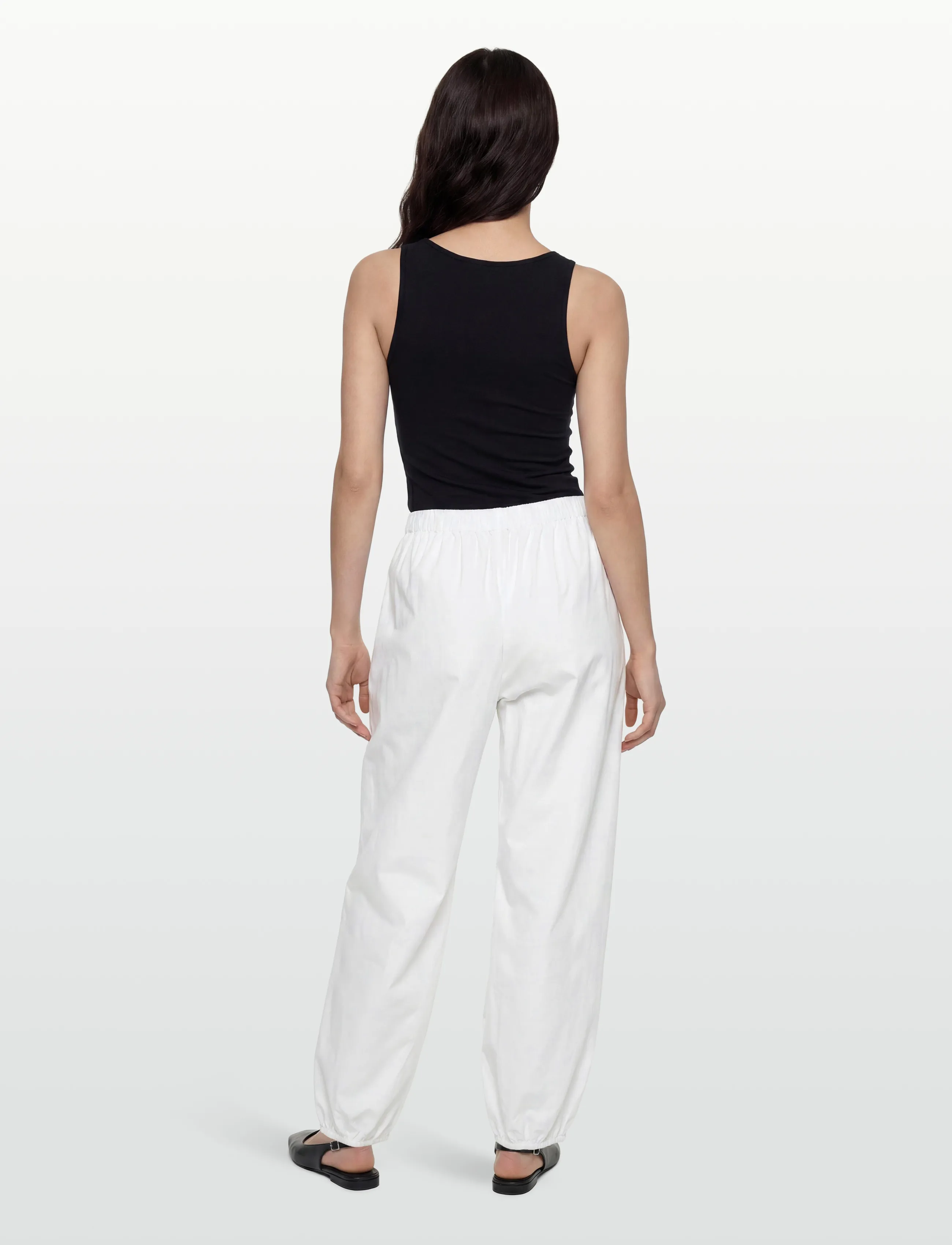 Mid Waist Balloon Trousers 3