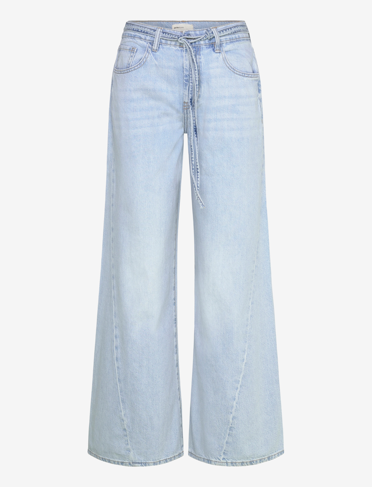 Gina Tricot - Twisted wide jeans - vida jeans - lt blue - 0