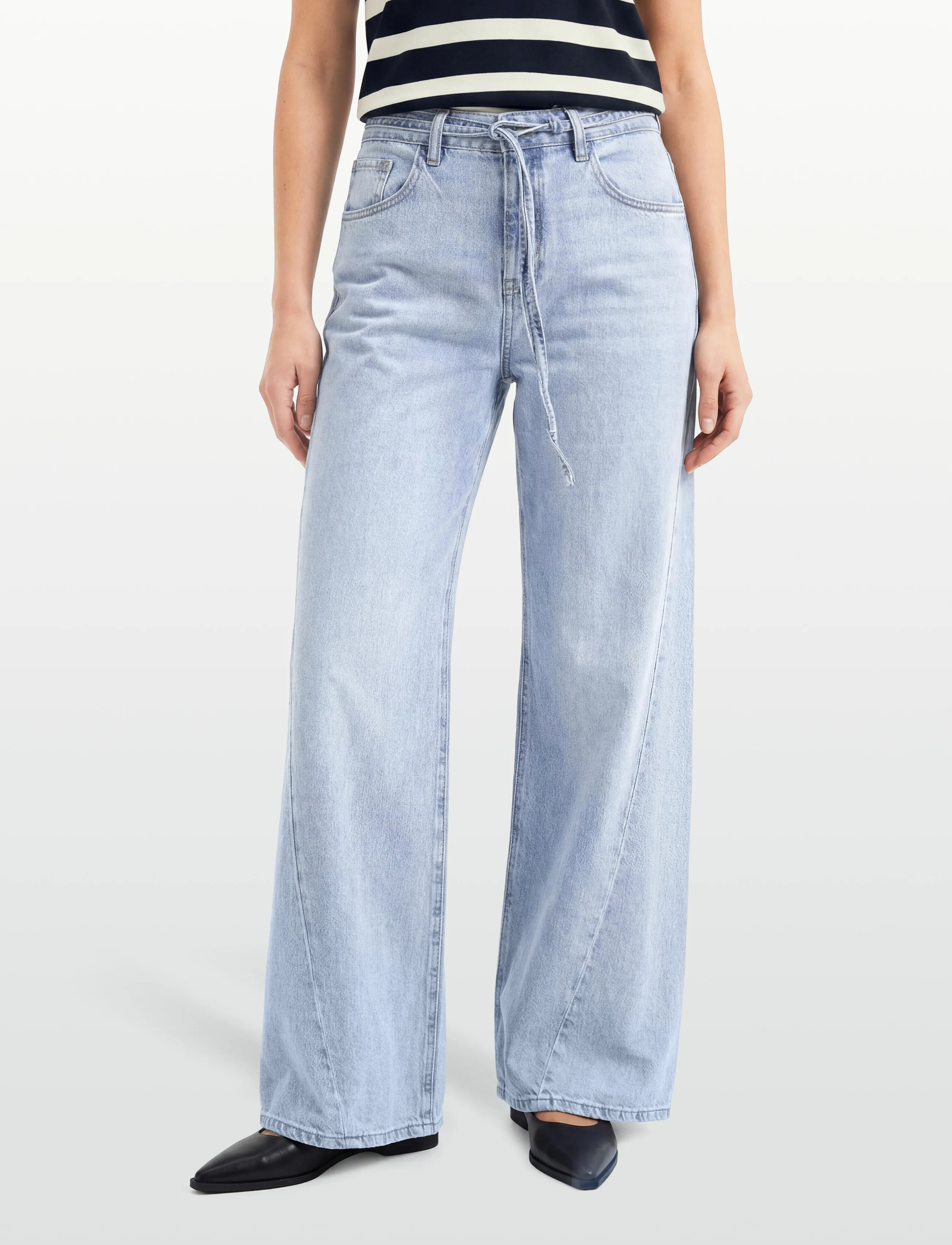Gina Tricot - Twisted wide jeans - wide leg jeans - lt blue - 3
