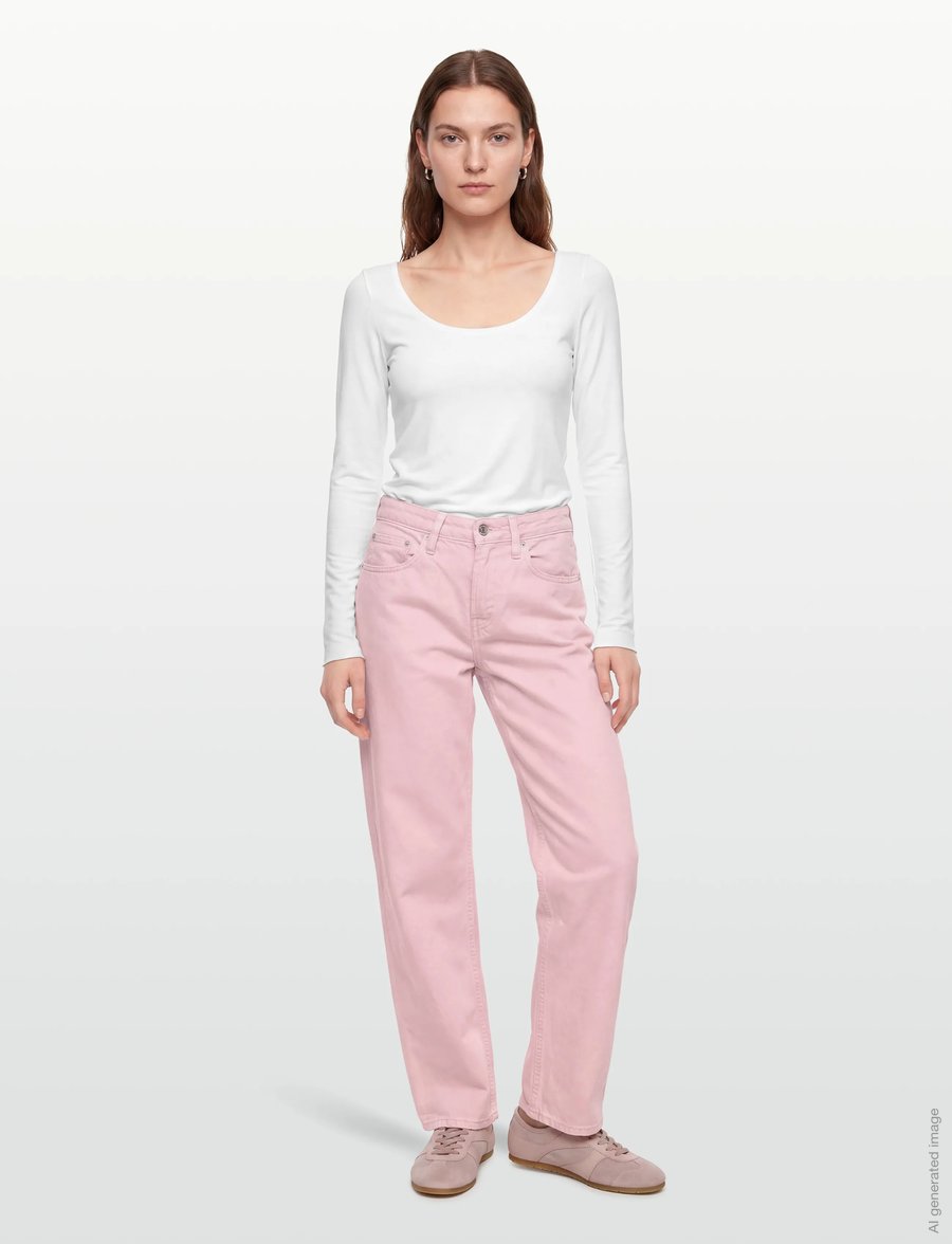 Gina Tricot - Baggy-crush tall jeans - jeans met wijde pijpen - orchid pink (3219) - 0