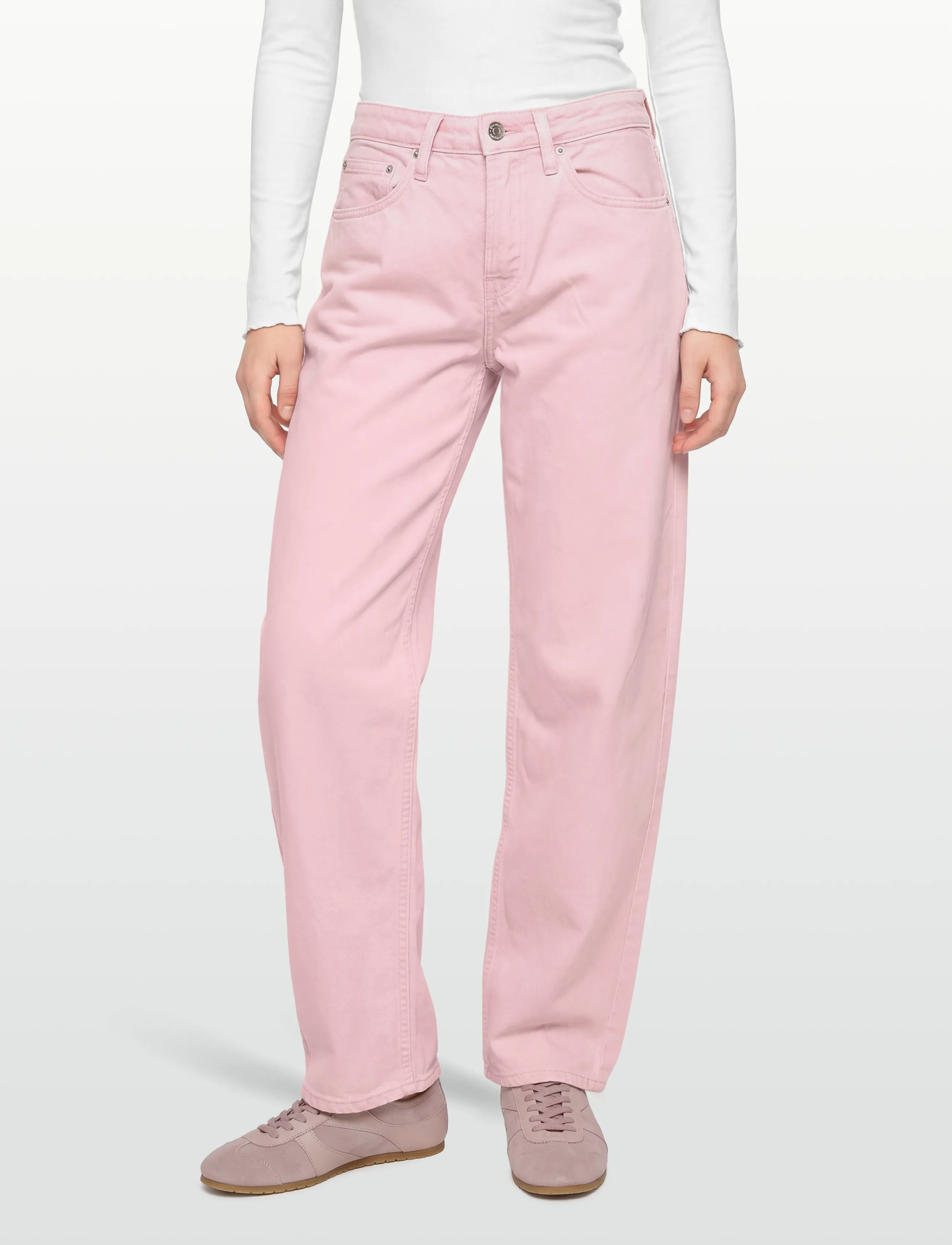 Gina Tricot - Baggy-crush tall jeans - jeans met wijde pijpen - orchid pink (3219) - 3