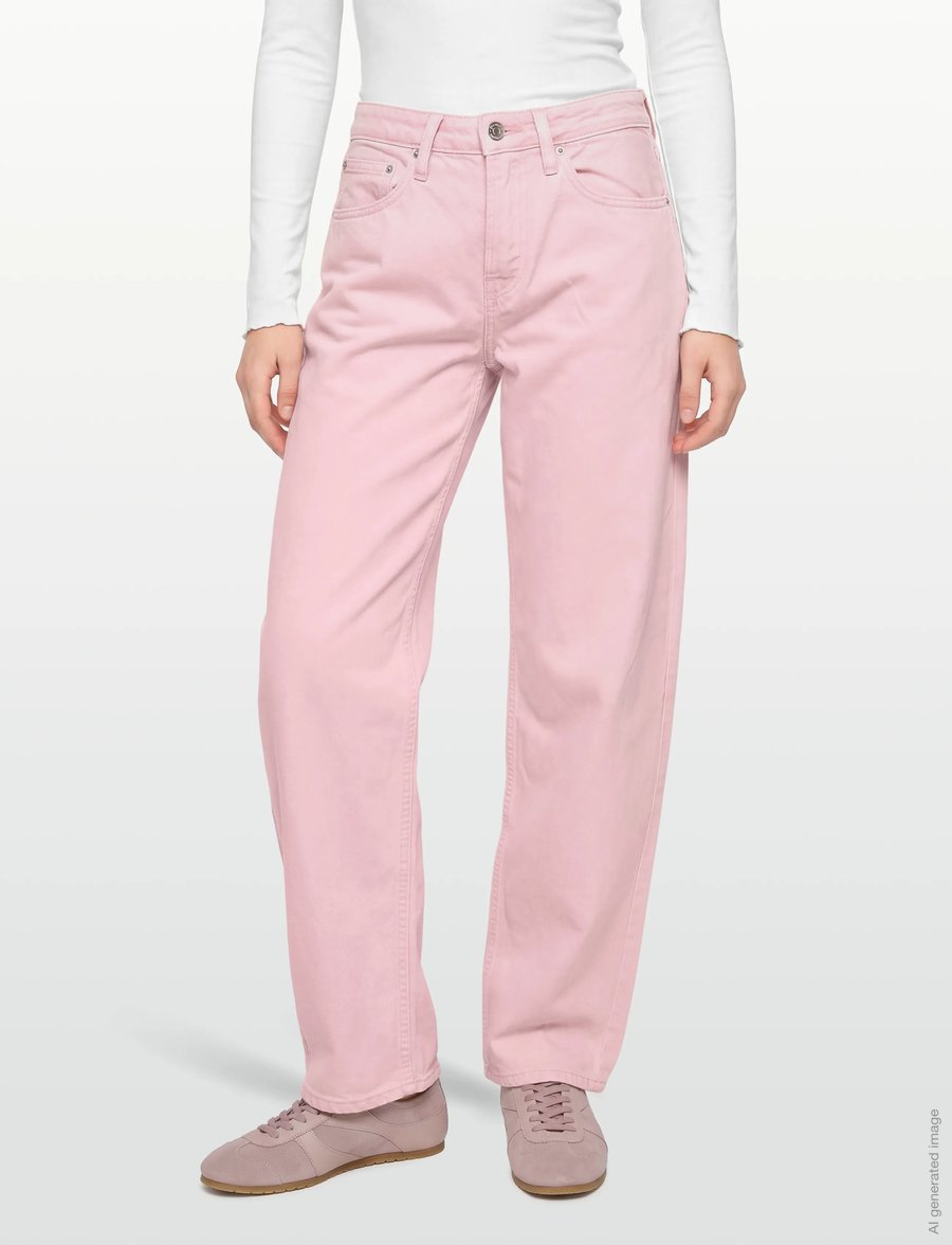 Gina Tricot - Baggy-crush tall jeans - jeans met wijde pijpen - orchid pink (3219) - 3