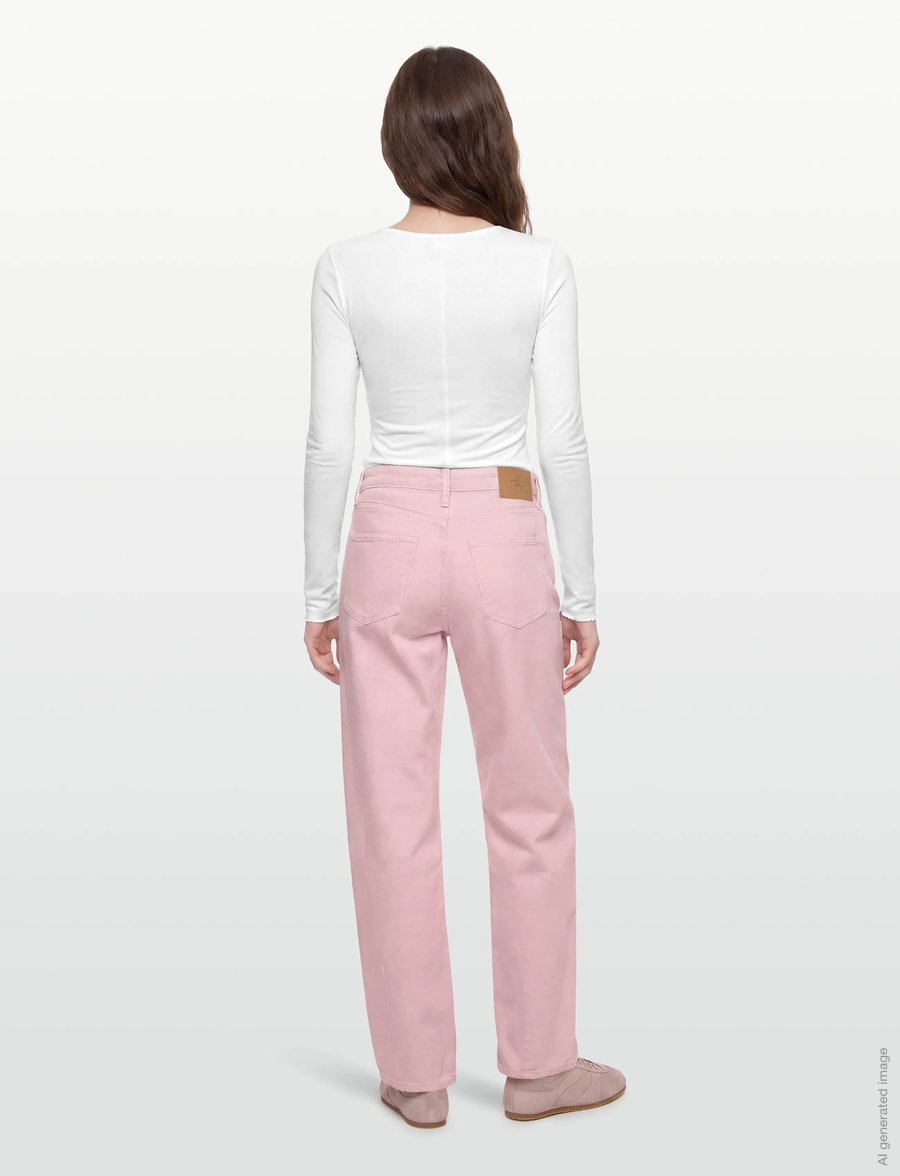 Gina Tricot - Baggy-crush tall jeans - jeans met wijde pijpen - orchid pink (3219) - 4