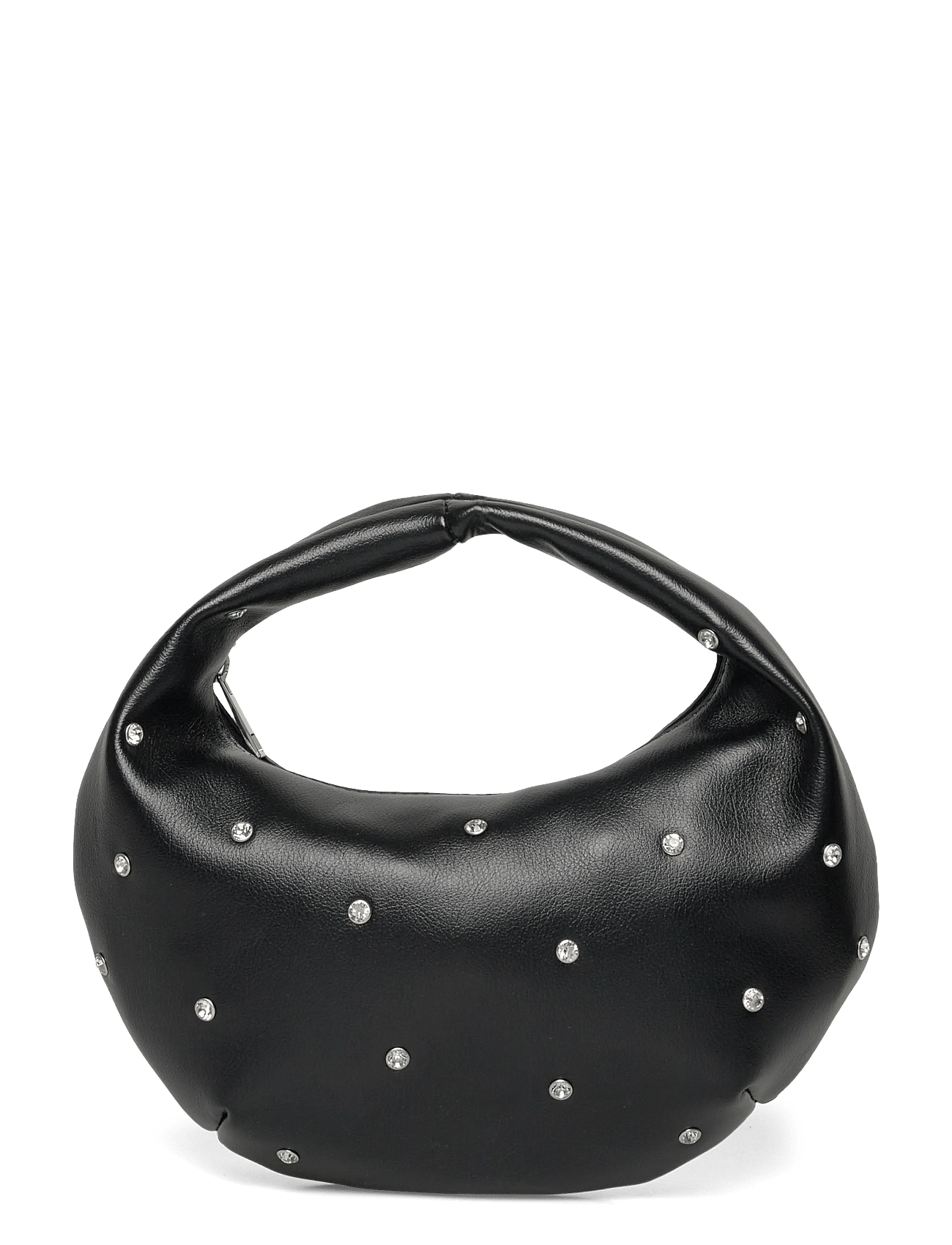 Soft round studded handbag - BLACK (9000)