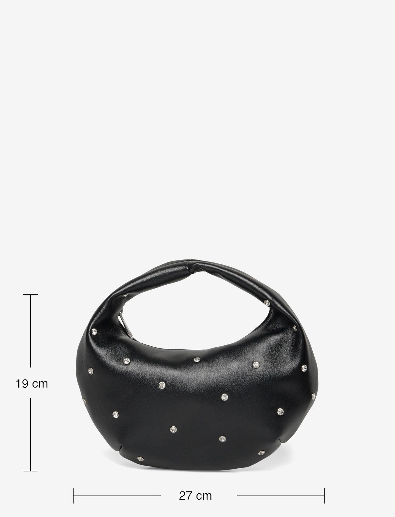 Gina Tricot - Soft round studded handbag - særlige begivenheder - black (9000) - 3