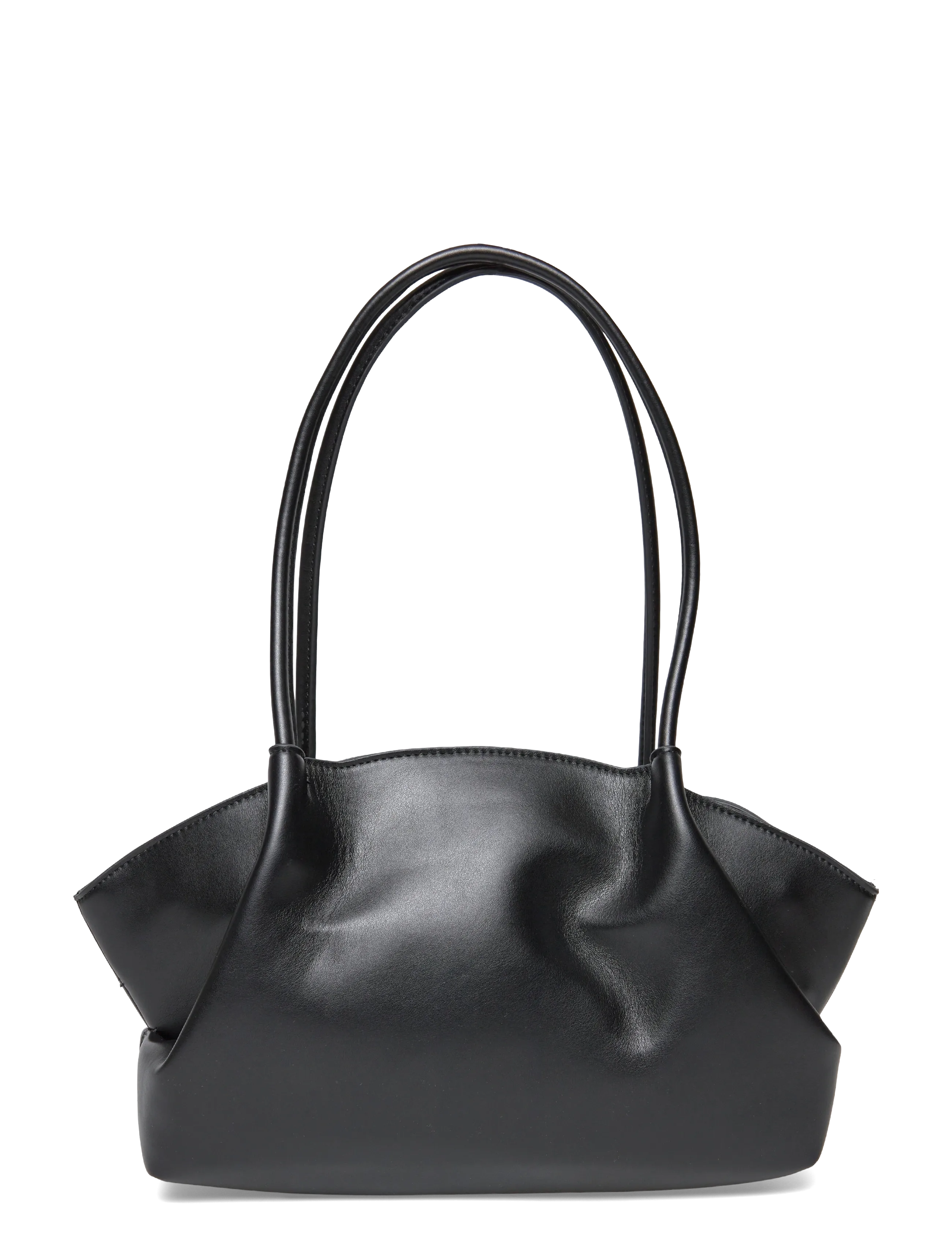 Gina Tricot Fold detail shoulder bag - Håndtasker - BLACK (9000) / black