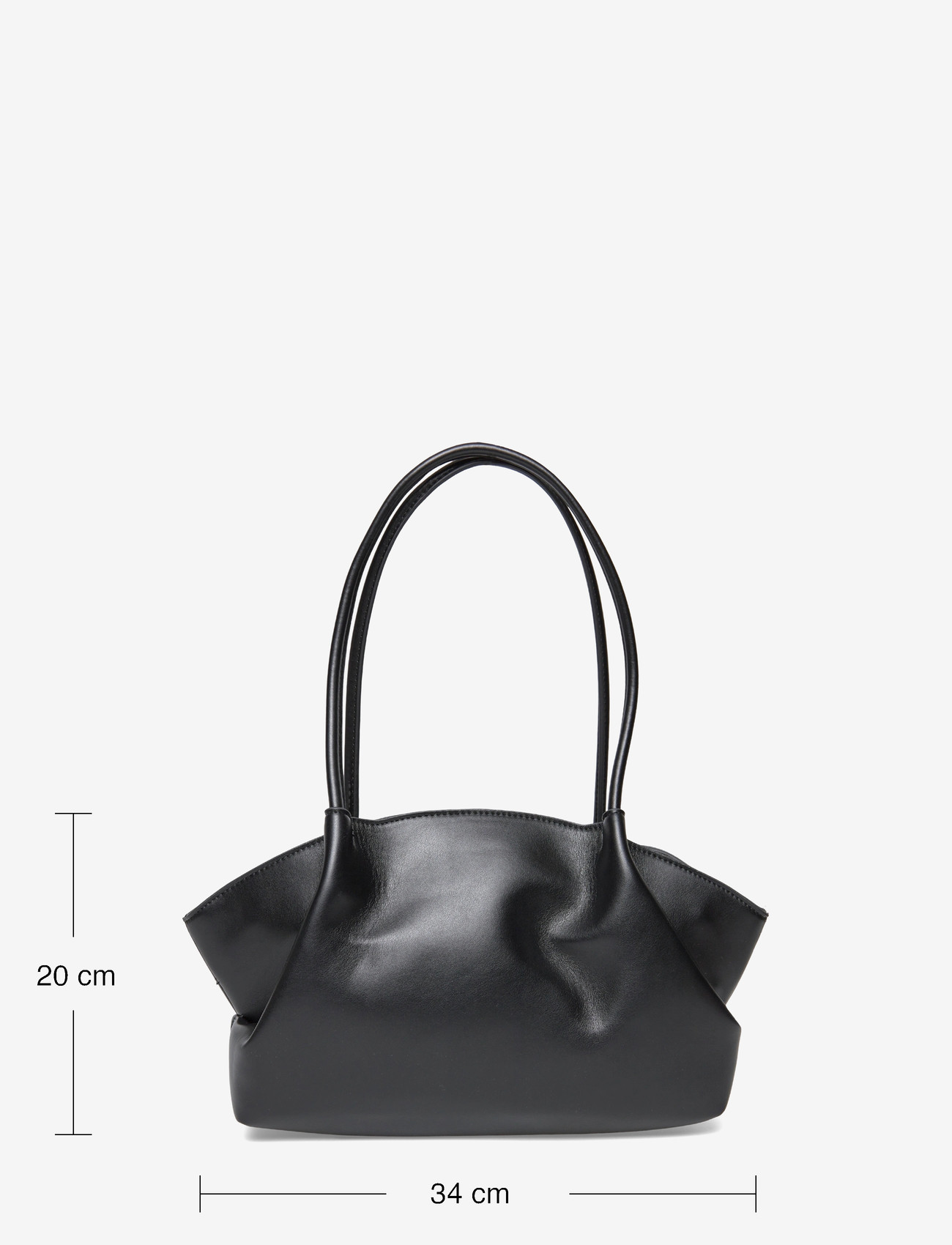 Gina Tricot - Fold detail shoulder bag - speciella tillfällen - black (9000) - 3
