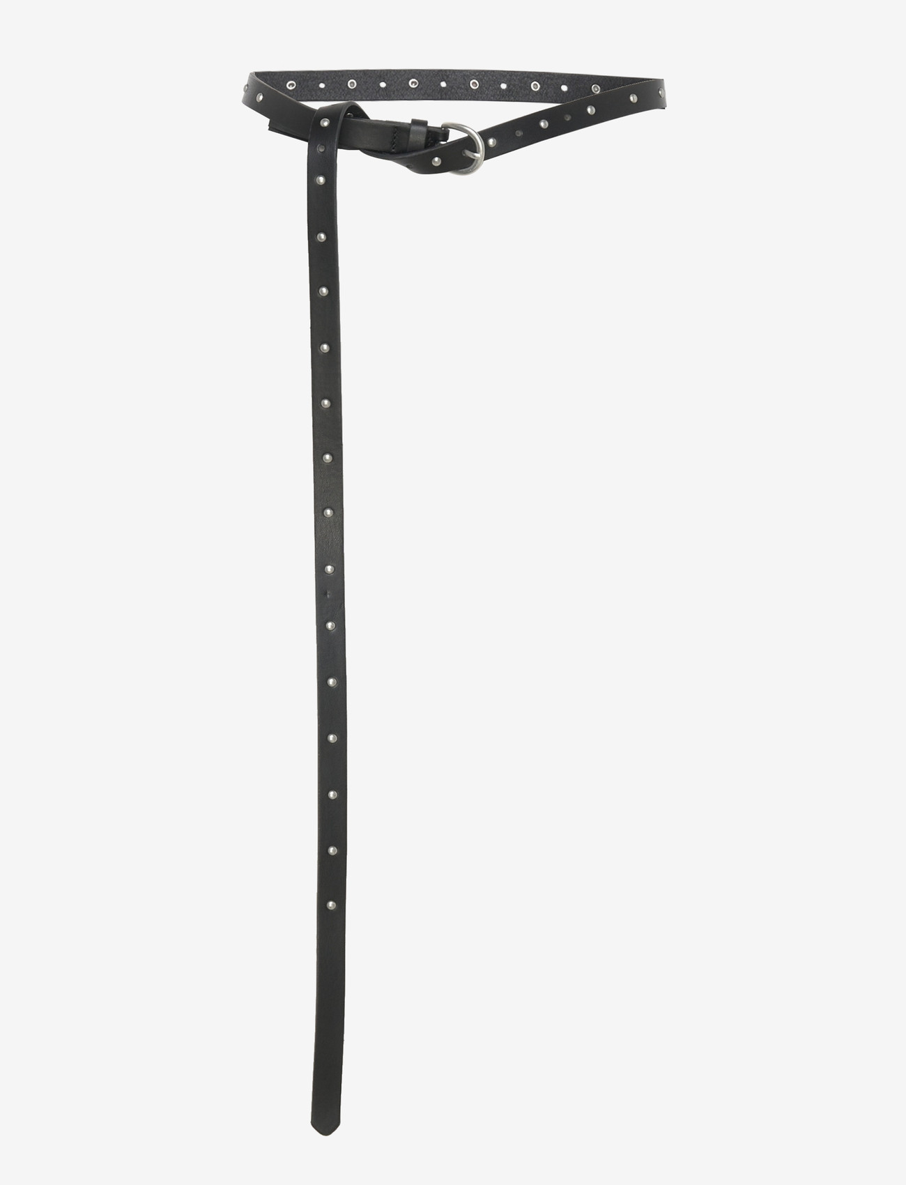 Gina Tricot - Studded long belt - midjeskärp - black/silver - 0