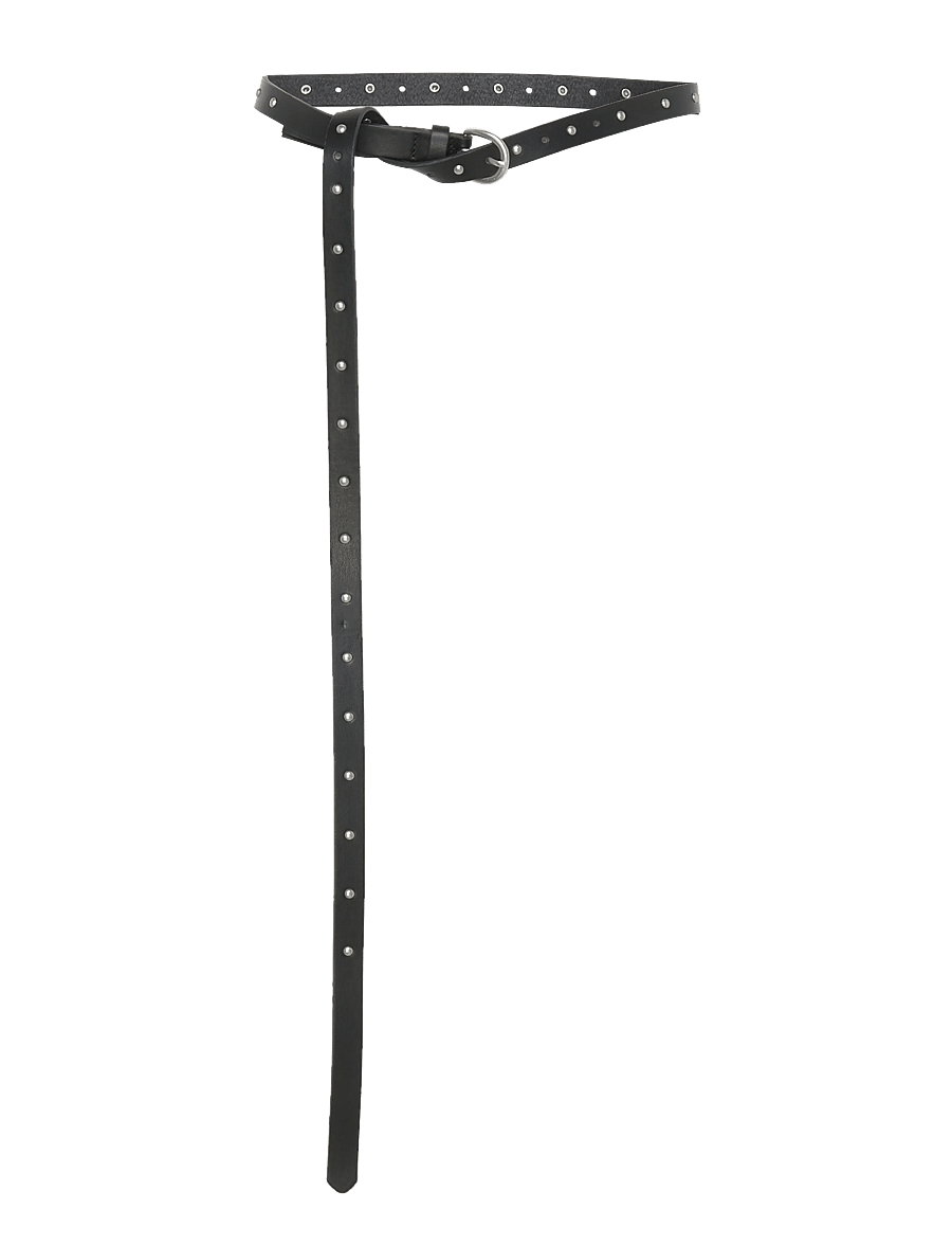 Gina Tricot - Studded long belt - bælter til taljen - black/silver - 0