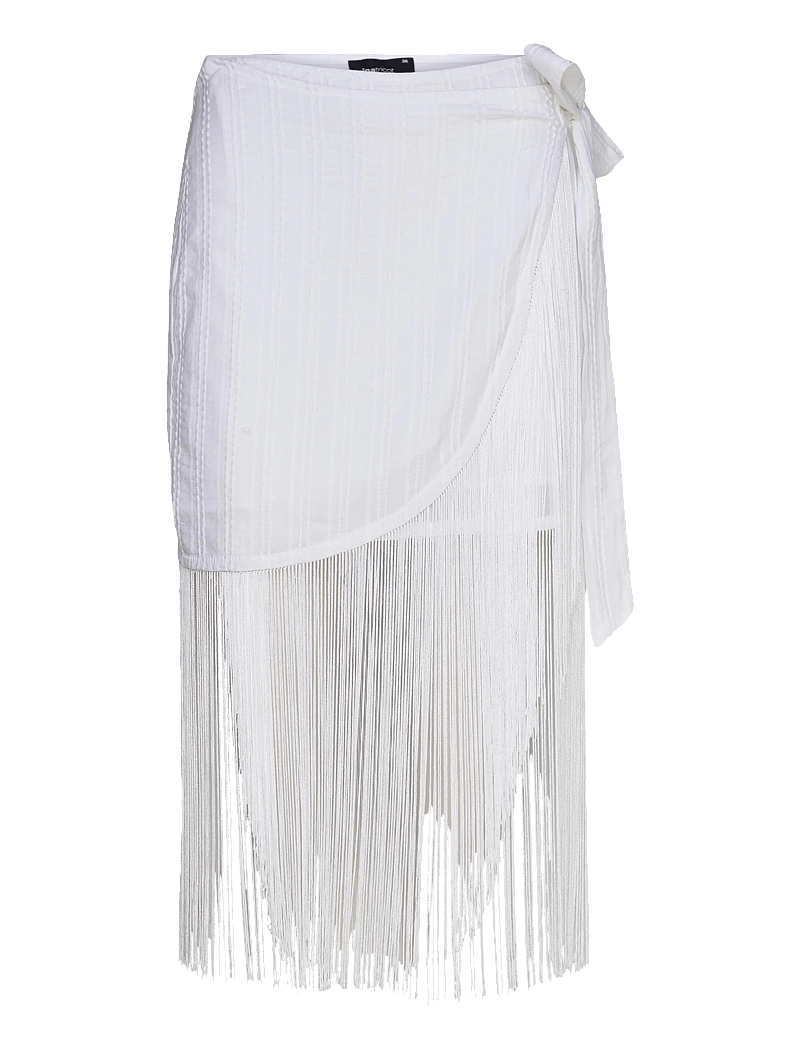 Gina Tricot - Structured skirt - hõlmikseelikud - white/stripe (1038) - 0
