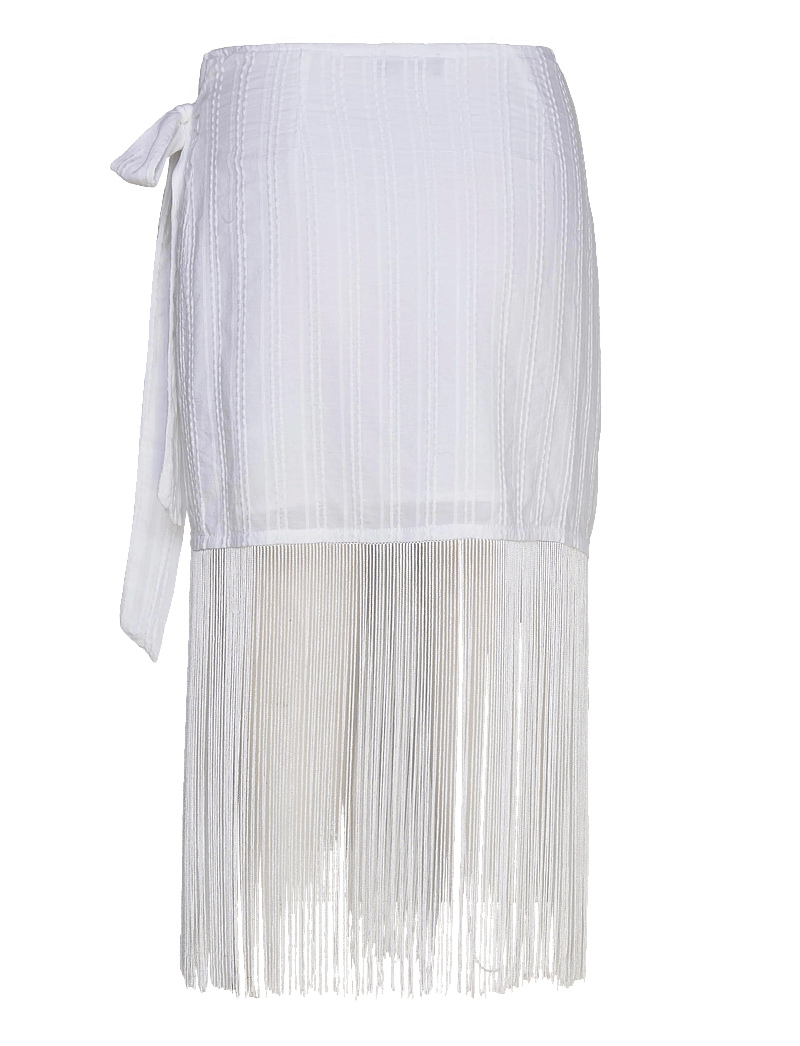 Gina Tricot - Structured skirt - hõlmikseelikud - white/stripe (1038) - 1