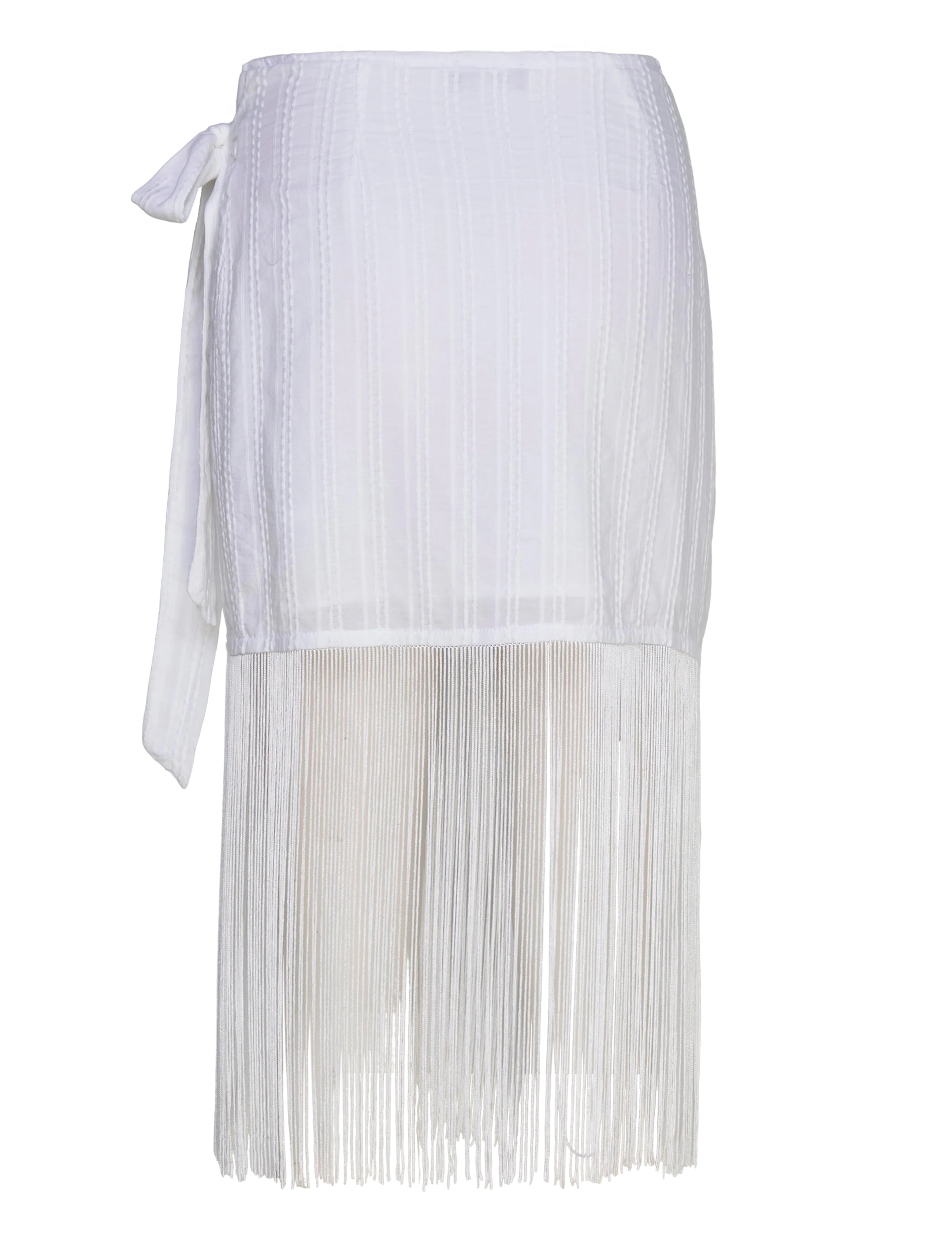 Gina Tricot - Structured skirt - wrap skirts - white/stripe (1038) - 1