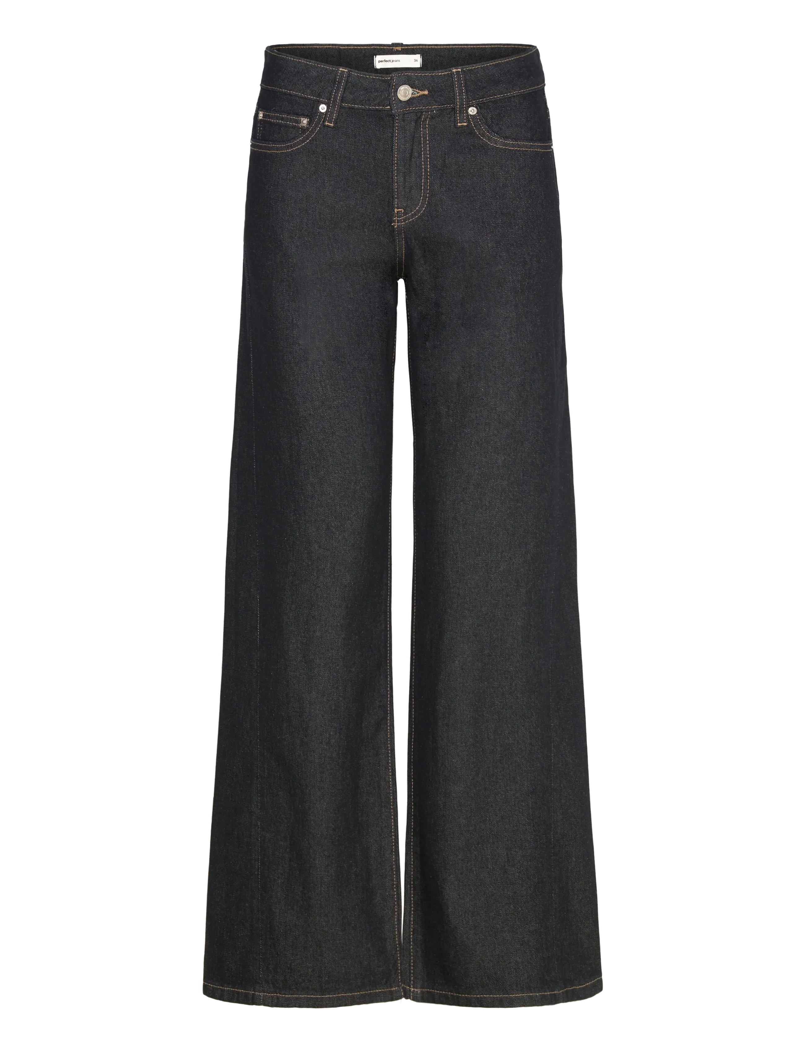 Gina Tricot Low wide jeans - Nyheder - RINSE / navy
