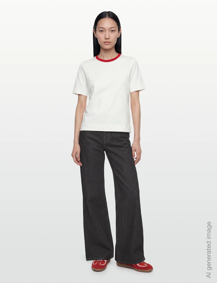Gina Tricot - Low wide jeans - brede jeans - rinse - 0