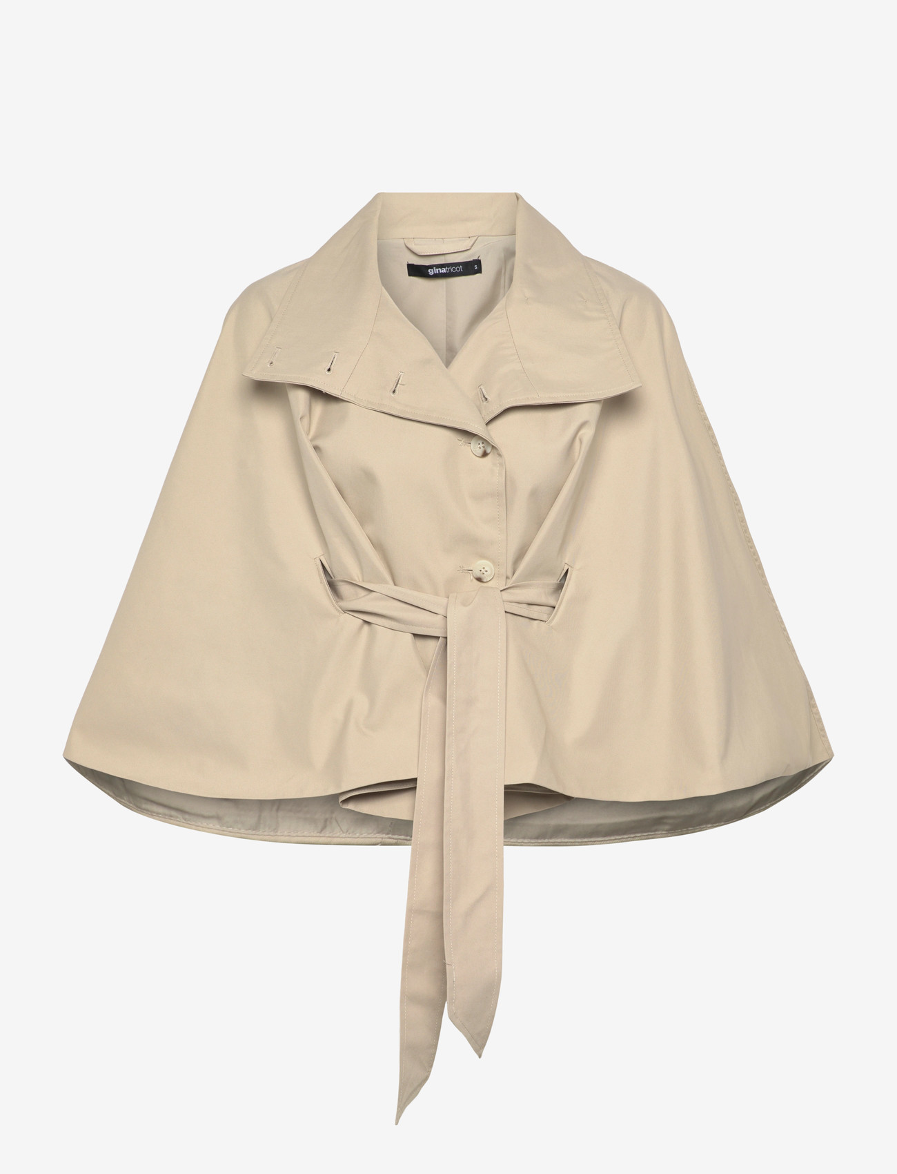Gina Tricot - Short cape trench jacket - trenchcoats - light beige (7070) - 0