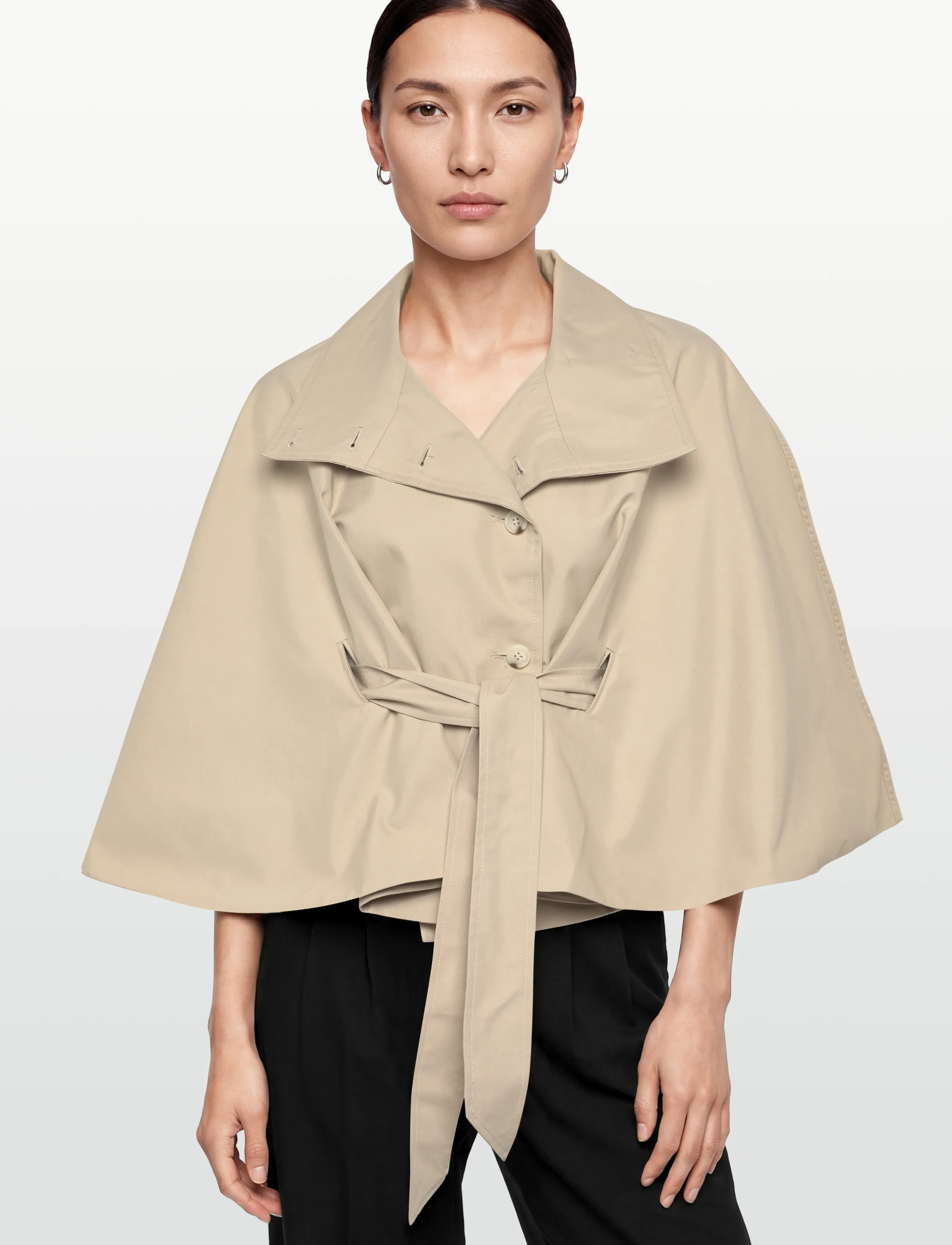 Gina Tricot - Short cape trench jacket - trenchcoats - light beige (7070) - 4