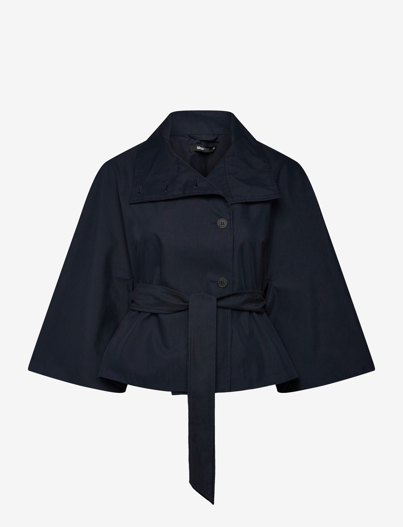 Gina Tricot - Short cape trench jacket - vihmamantlid - navy - 1