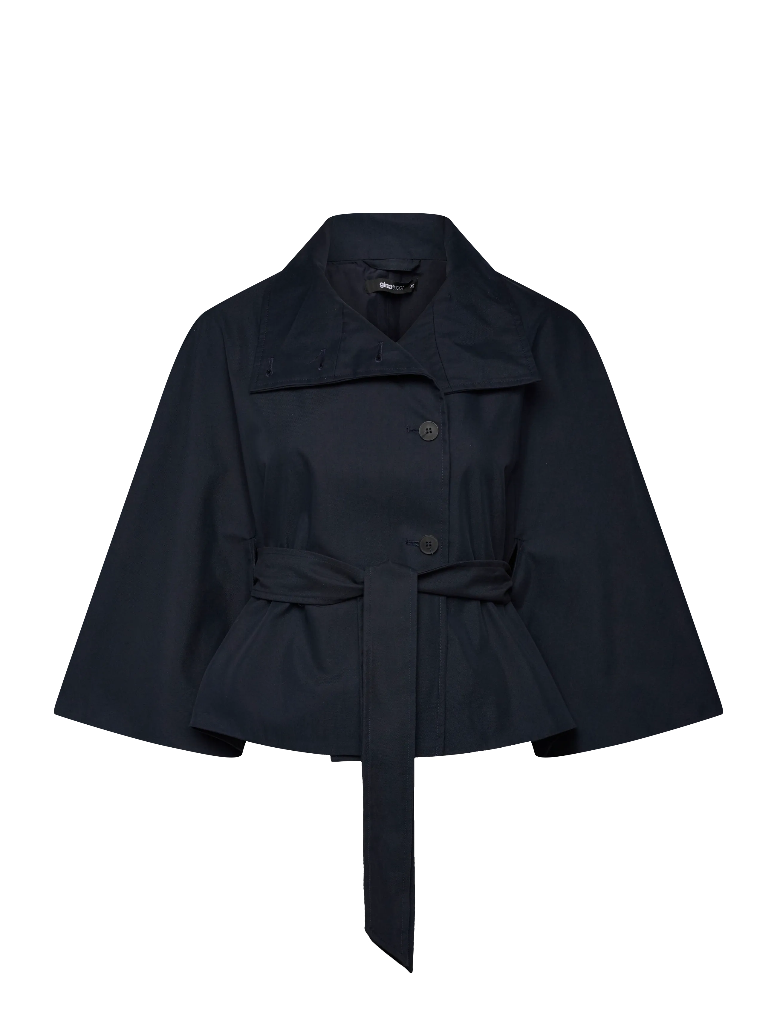Gina Tricot - Short cape trench jacket - lietpalčiai - navy - 1
