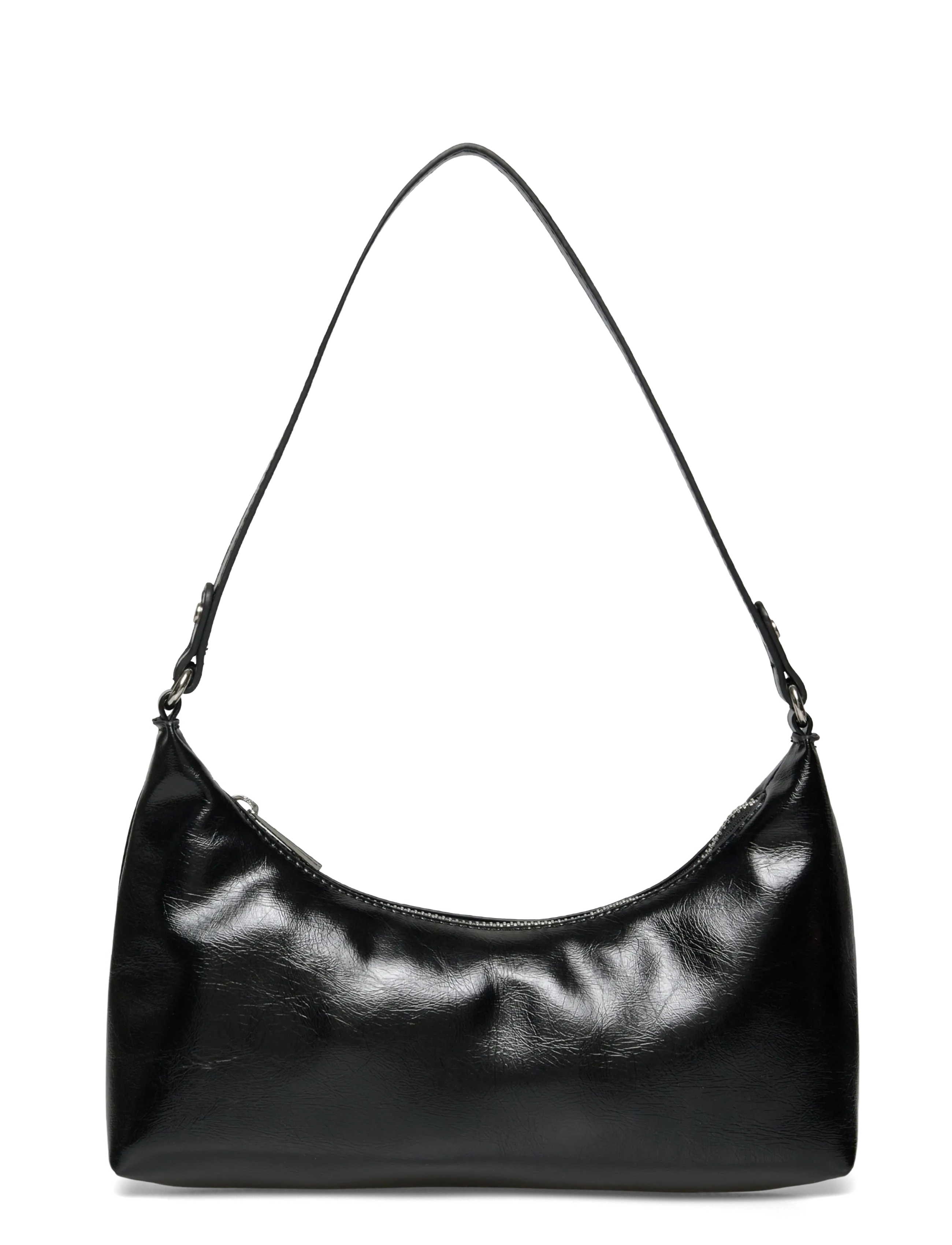 Gina Tricot Patent shoulder bag - Kotid - BLACK (9000) / black