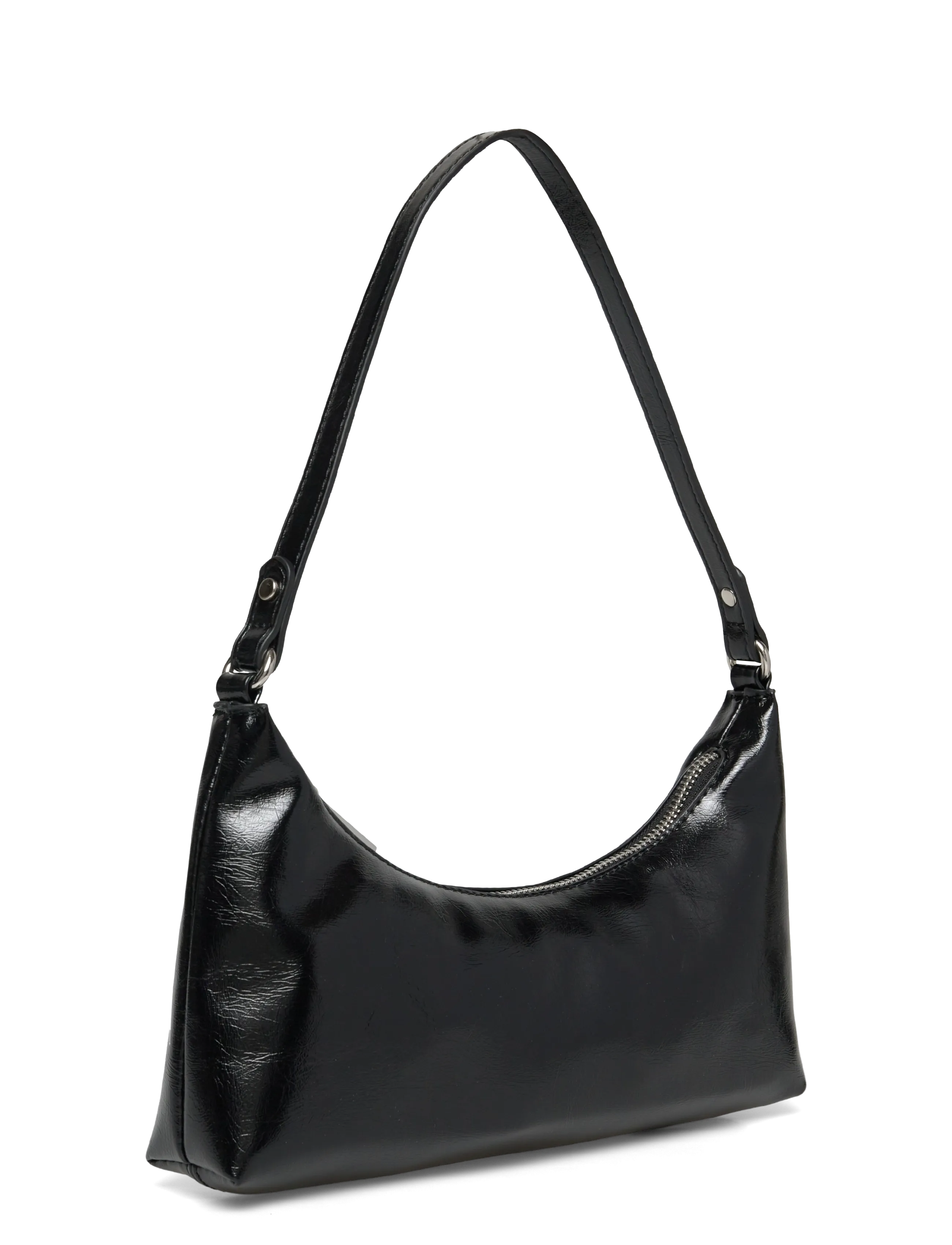 Gina Tricot - Patent shoulder bag - black (9000) - 2