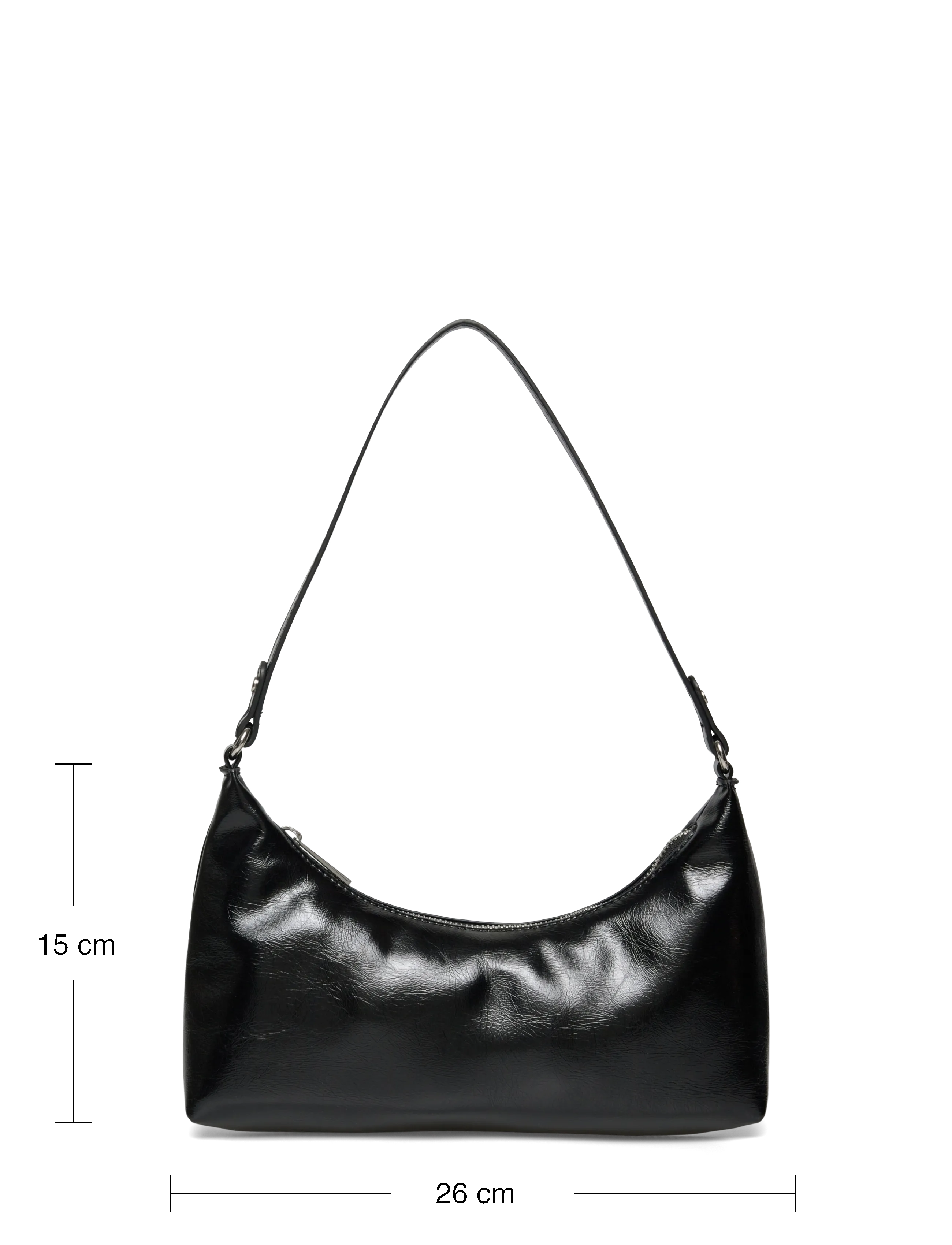 Gina Tricot - Patent shoulder bag - black (9000) - 3