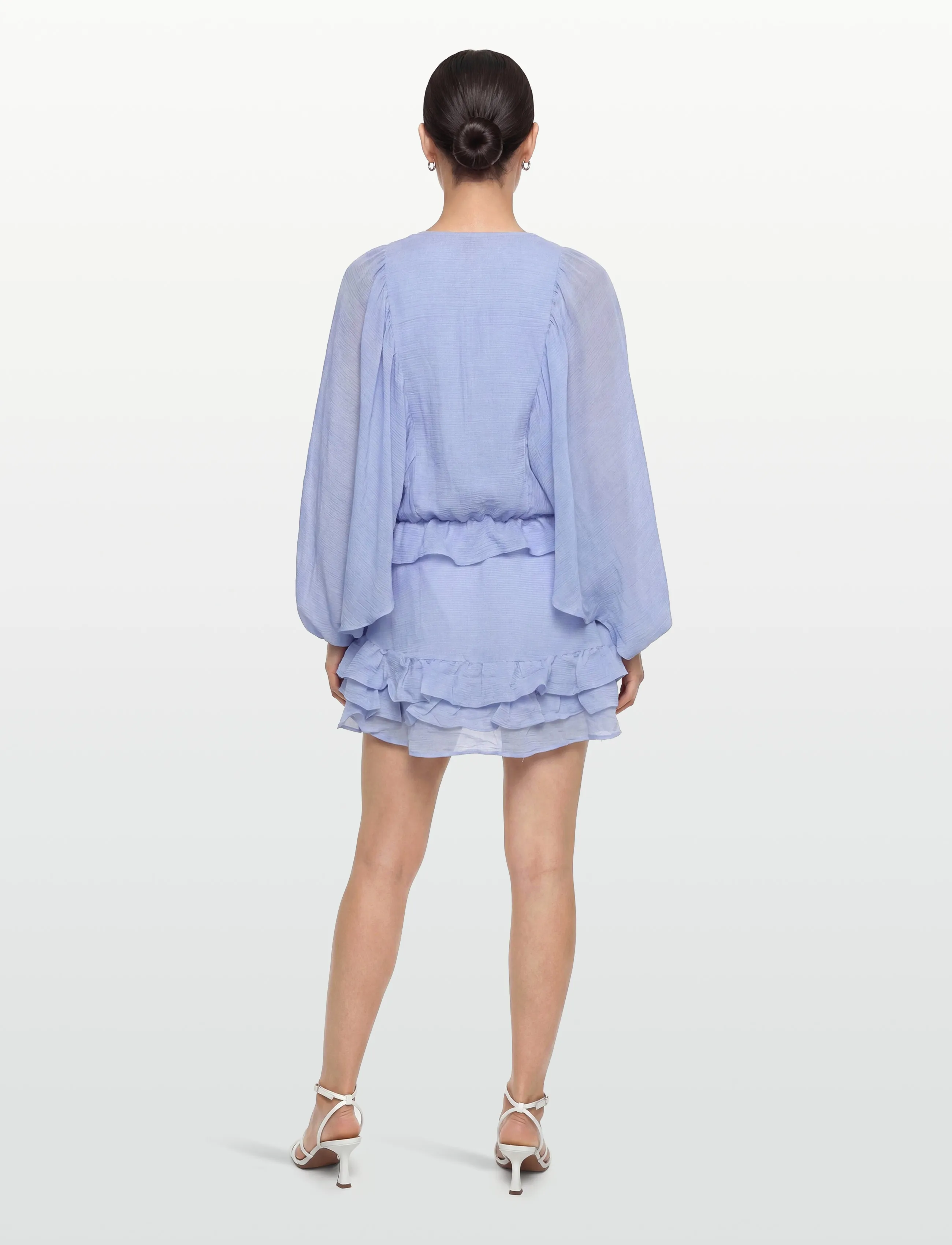 Gina Tricot - Boho mini dress - korta klänningar - lt blue (5150) - 4