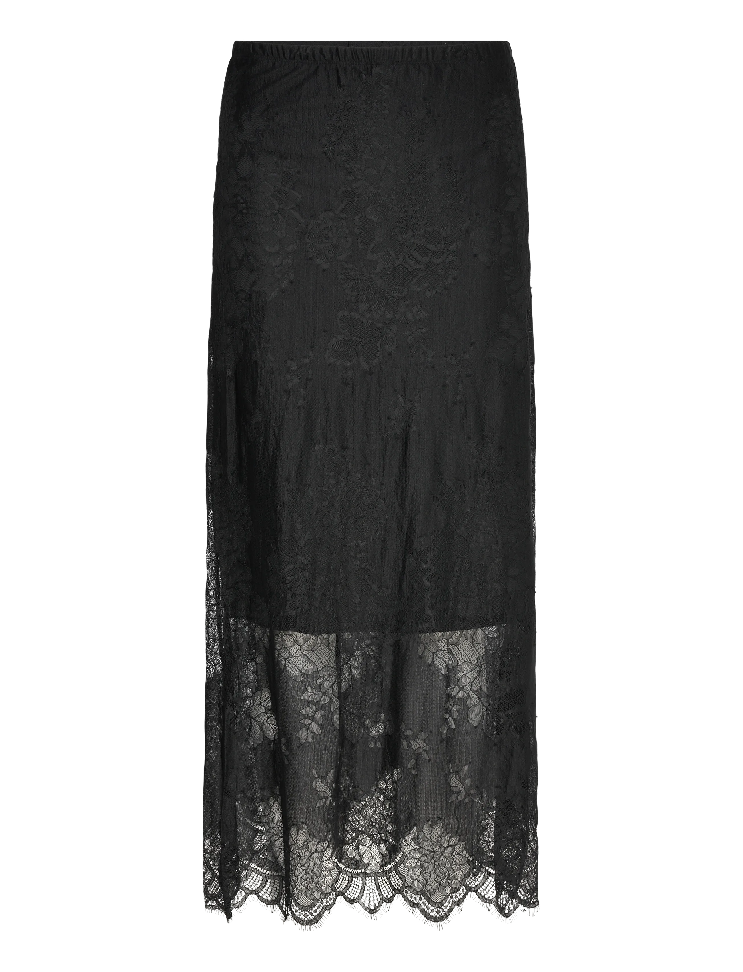 Gina Tricot Lace skirt - Maxi nederdele - BLACK (9000) / black