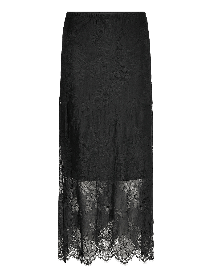 Gina Tricot - Lace skirt - maxi skirts - black (9000) - 0