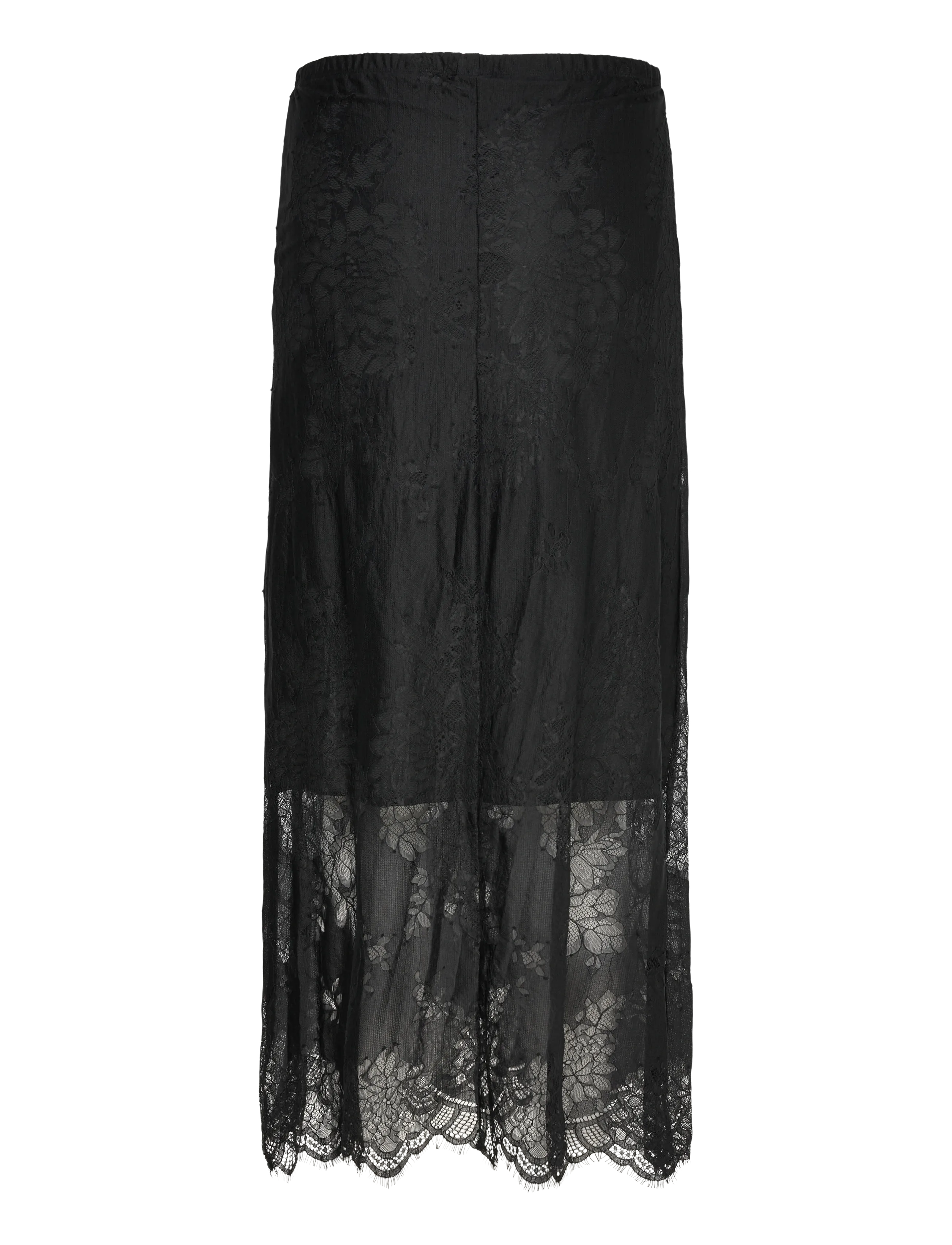 Gina Tricot - Lace skirt - maxi nederdele - black (9000) - 1