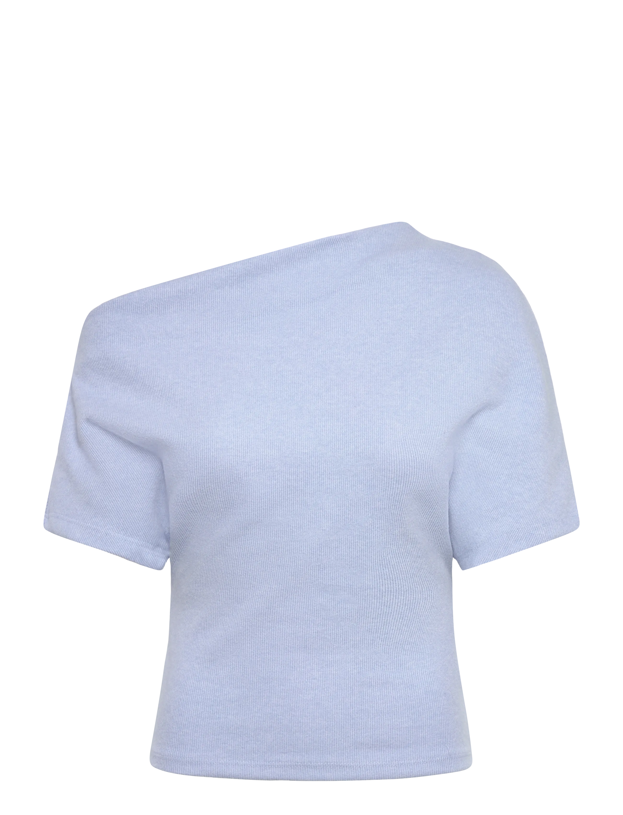 Gina Tricot Soft asymmetric top - T-Shirts & Tops - BRUNNERA BLUE (5435) / blue