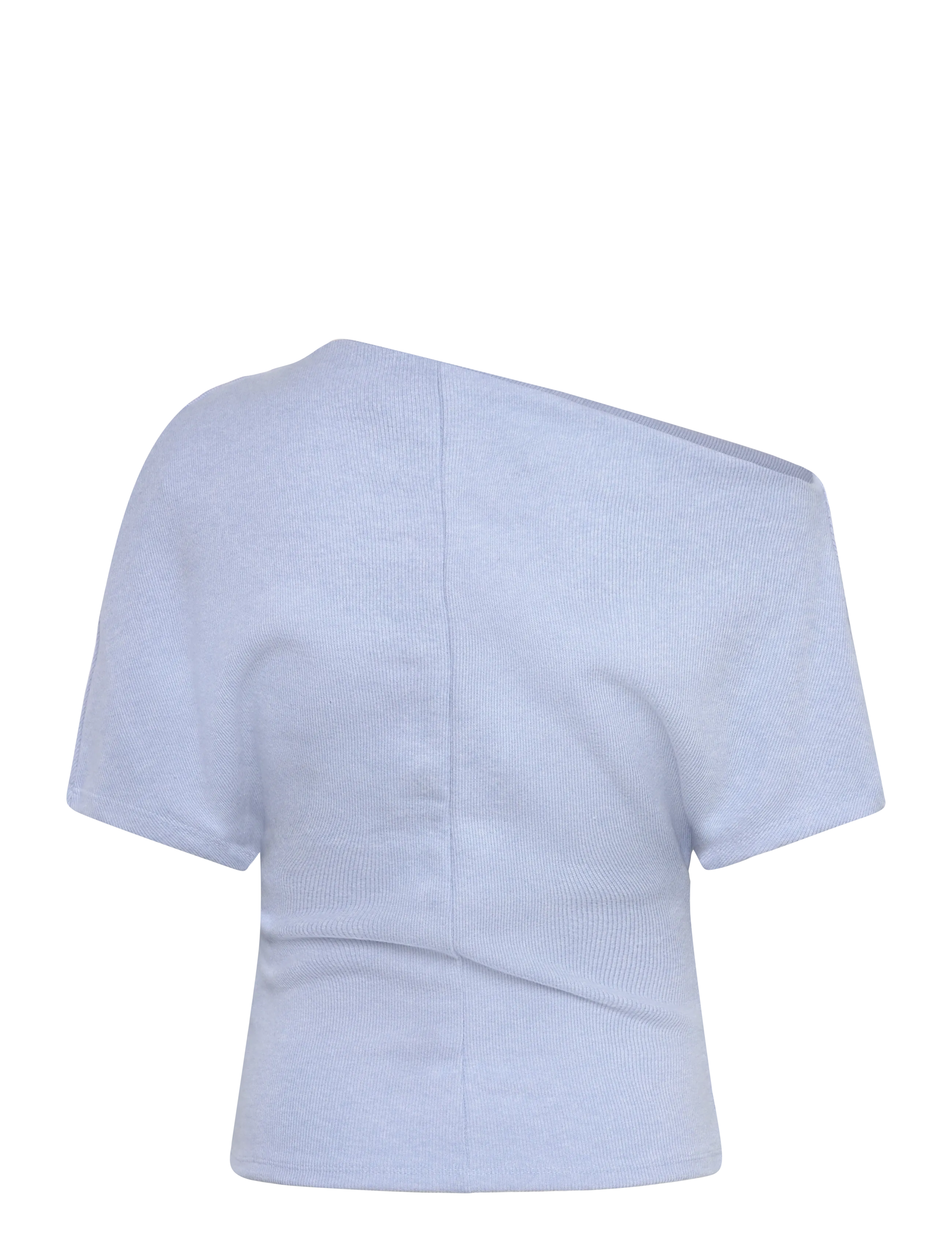 Gina Tricot - Soft asymmetric top - crop tops - brunnera blue (5435) - 2