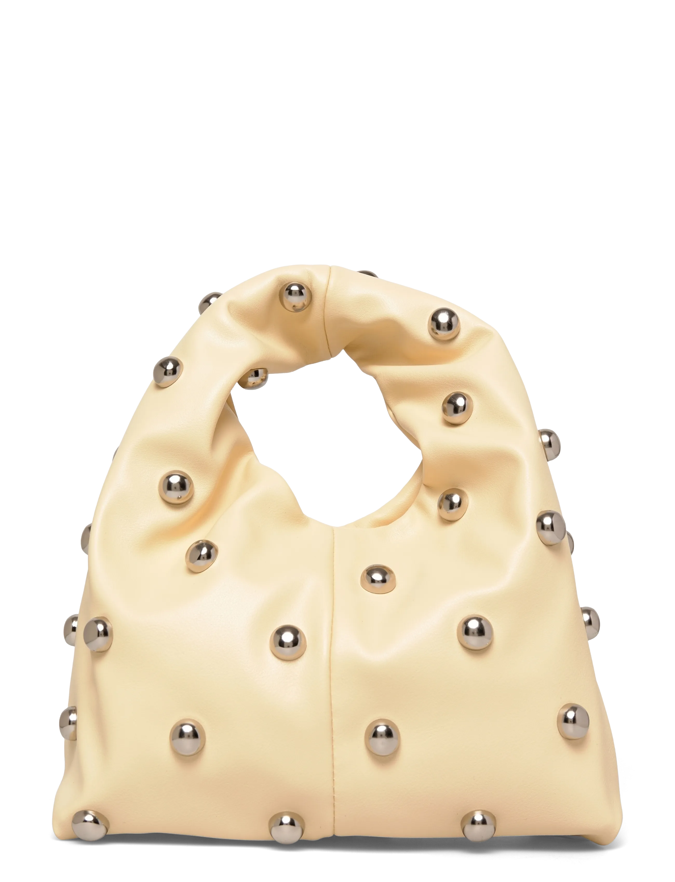 Gina Tricot Studded Handbag, Kvinder, Nittet Håndtaske, Gul, Str: ONE SIZE
