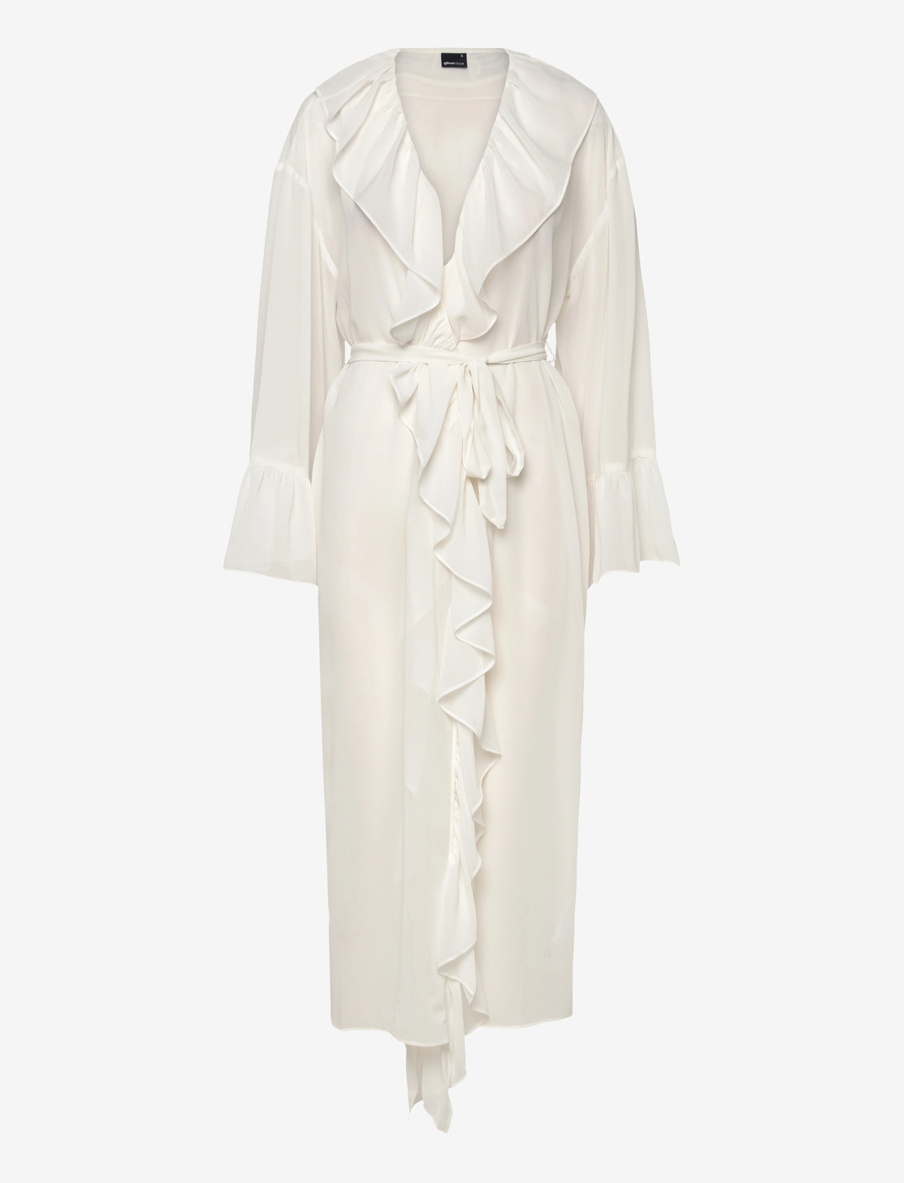 Gina Tricot - Chiffon loungewear robe - morgonrockar - gardenia (1496) - 0