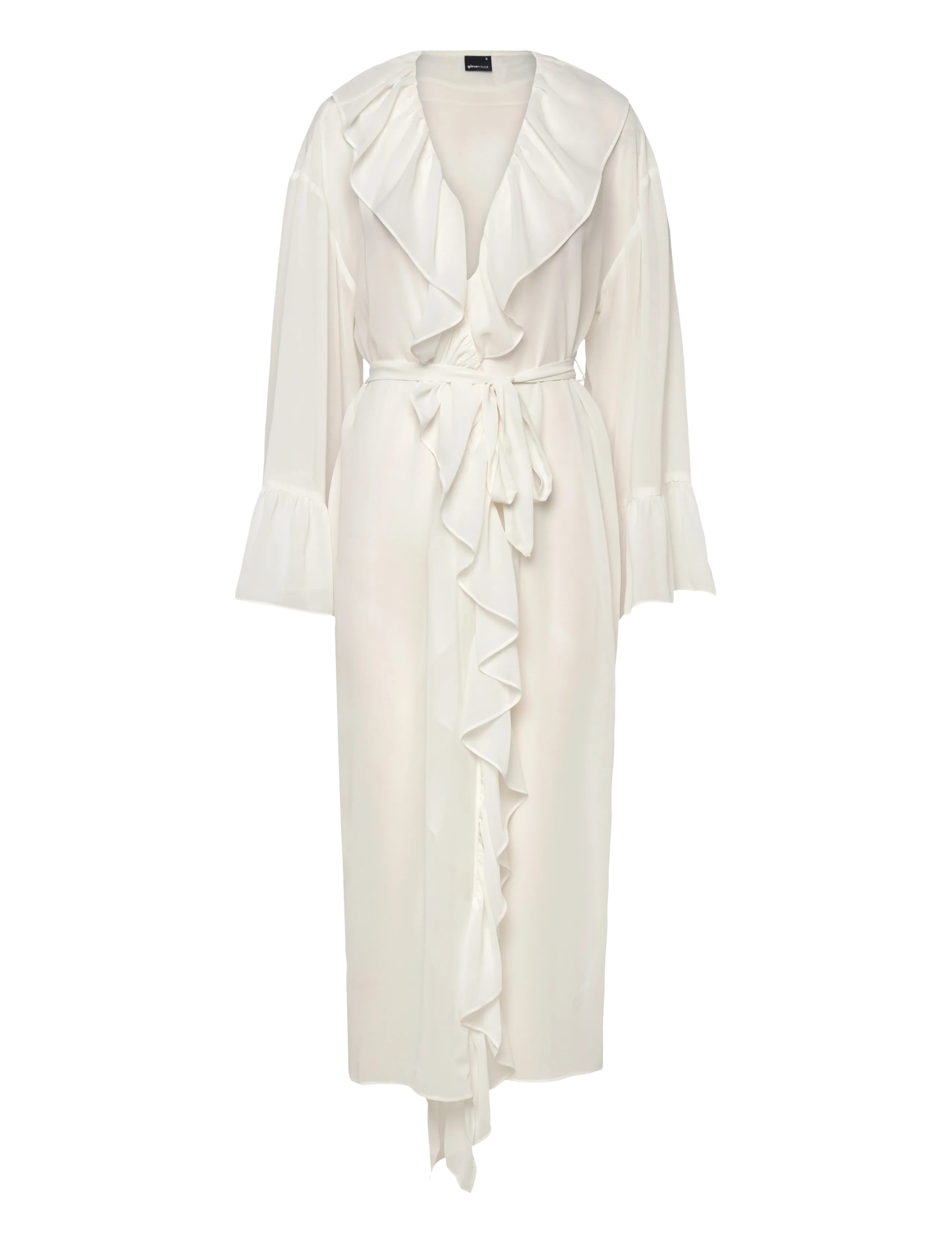 Gina Tricot Chiffon loungewear robe - Populärt just nu - GARDENIA (1496) / cream