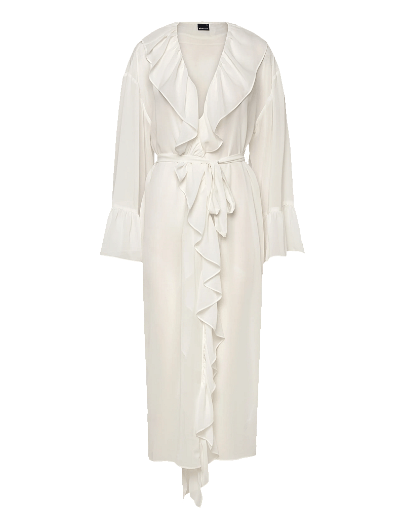 Gina Tricot - Chiffon loungewear robe - morgonrockar - gardenia (1496) - 0