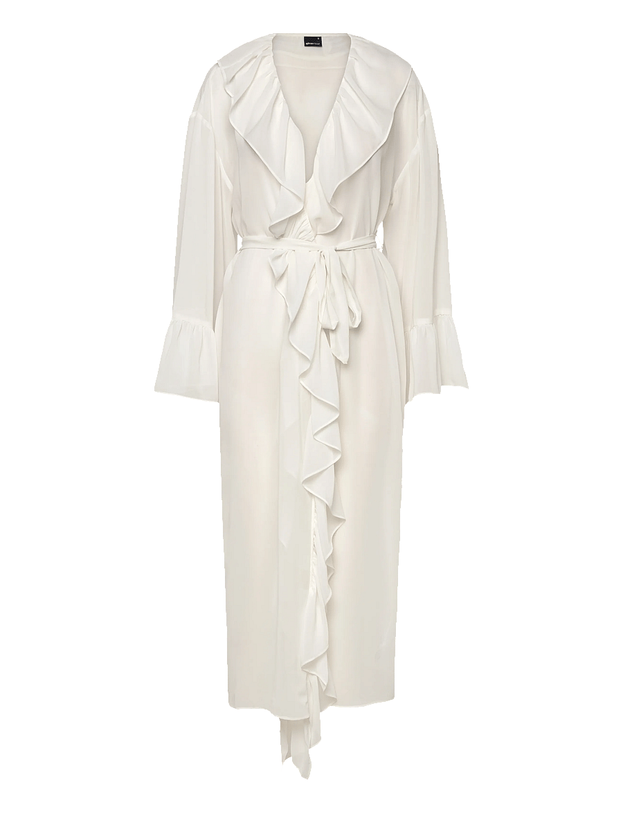 Gina Tricot - Chiffon loungewear robe - morgenkåber - gardenia (1496) - 1